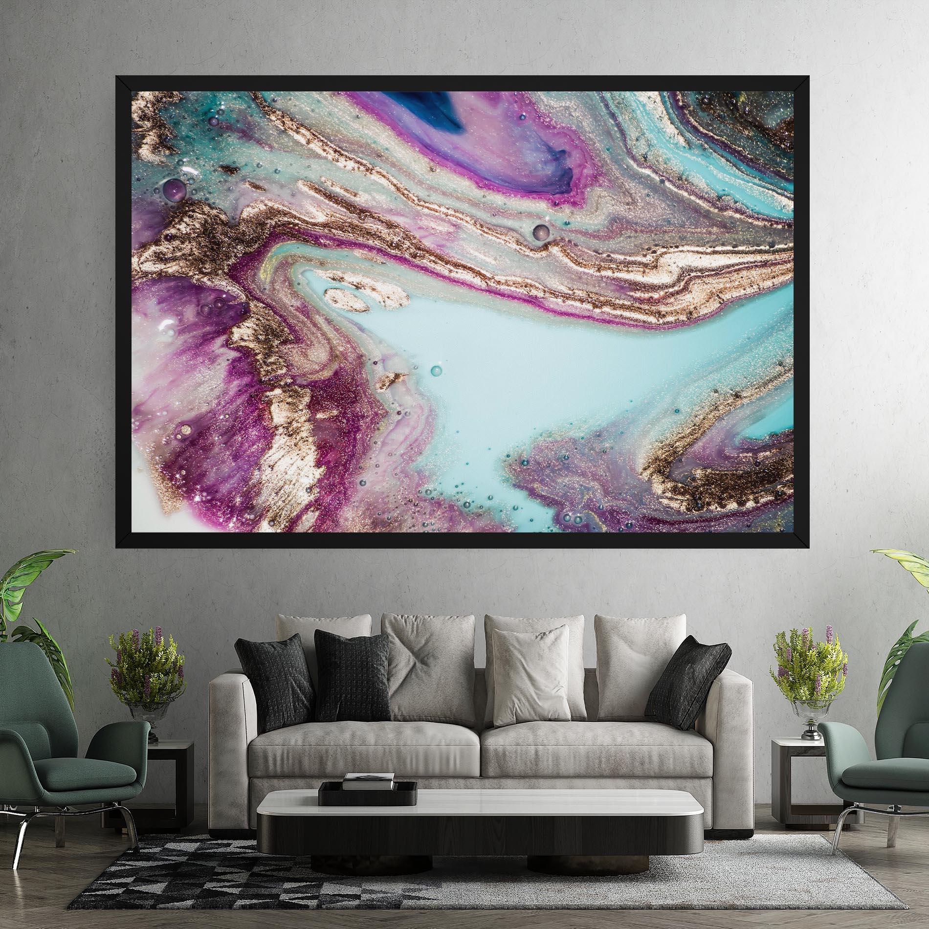 Tablou Canvas Pink Marble Shades mockup 7