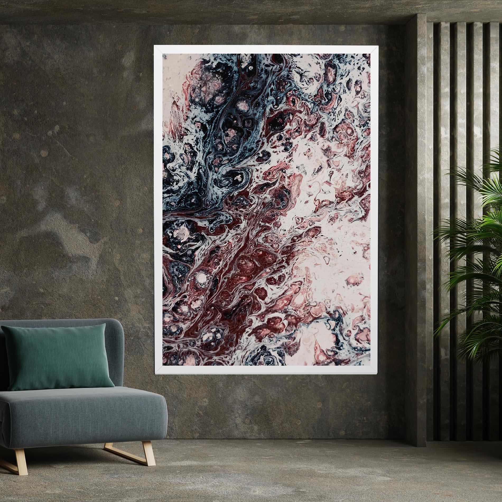 Tablou Canvas Abstract Dark Red mockup 7