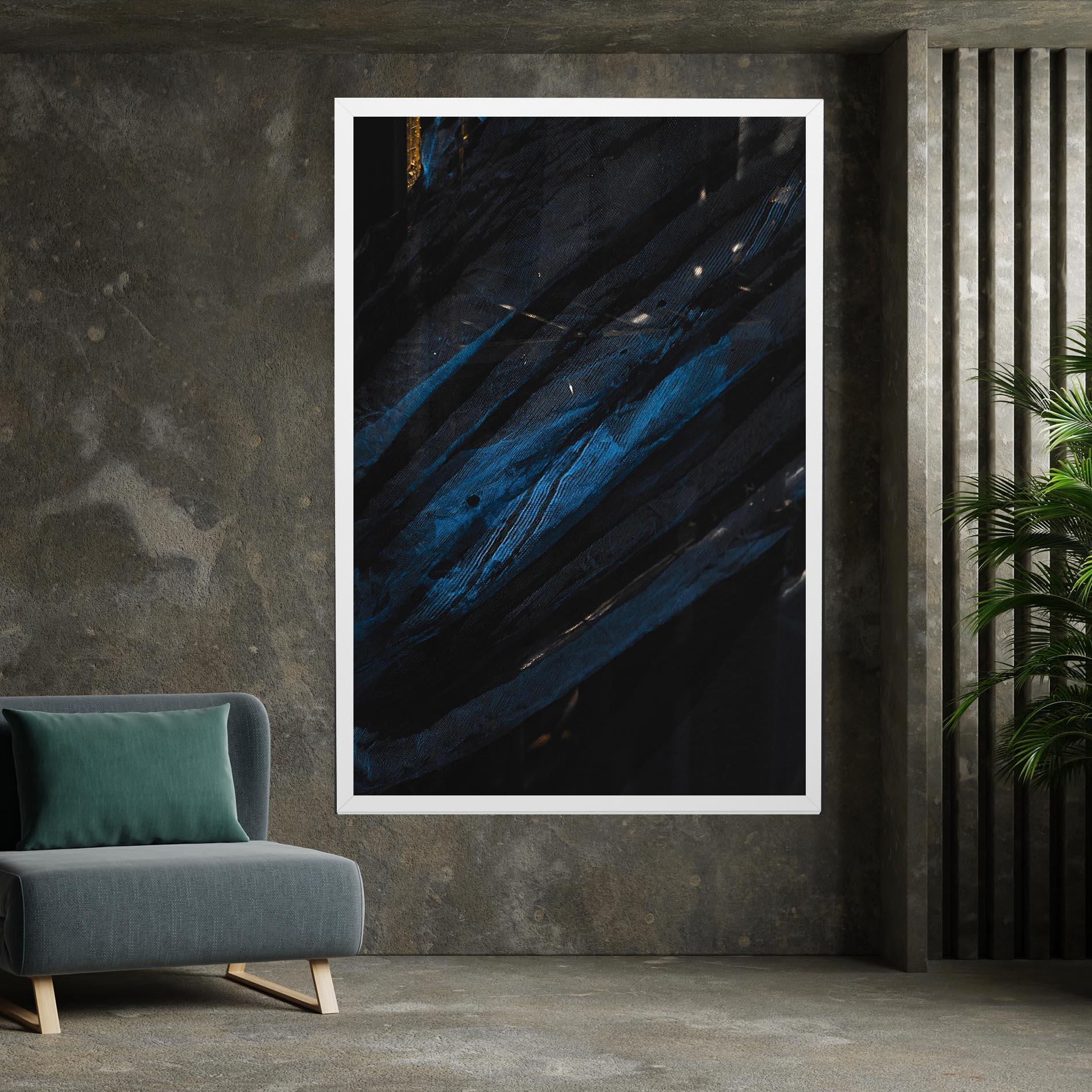Tablou Canvas Blue Lines mockup 7