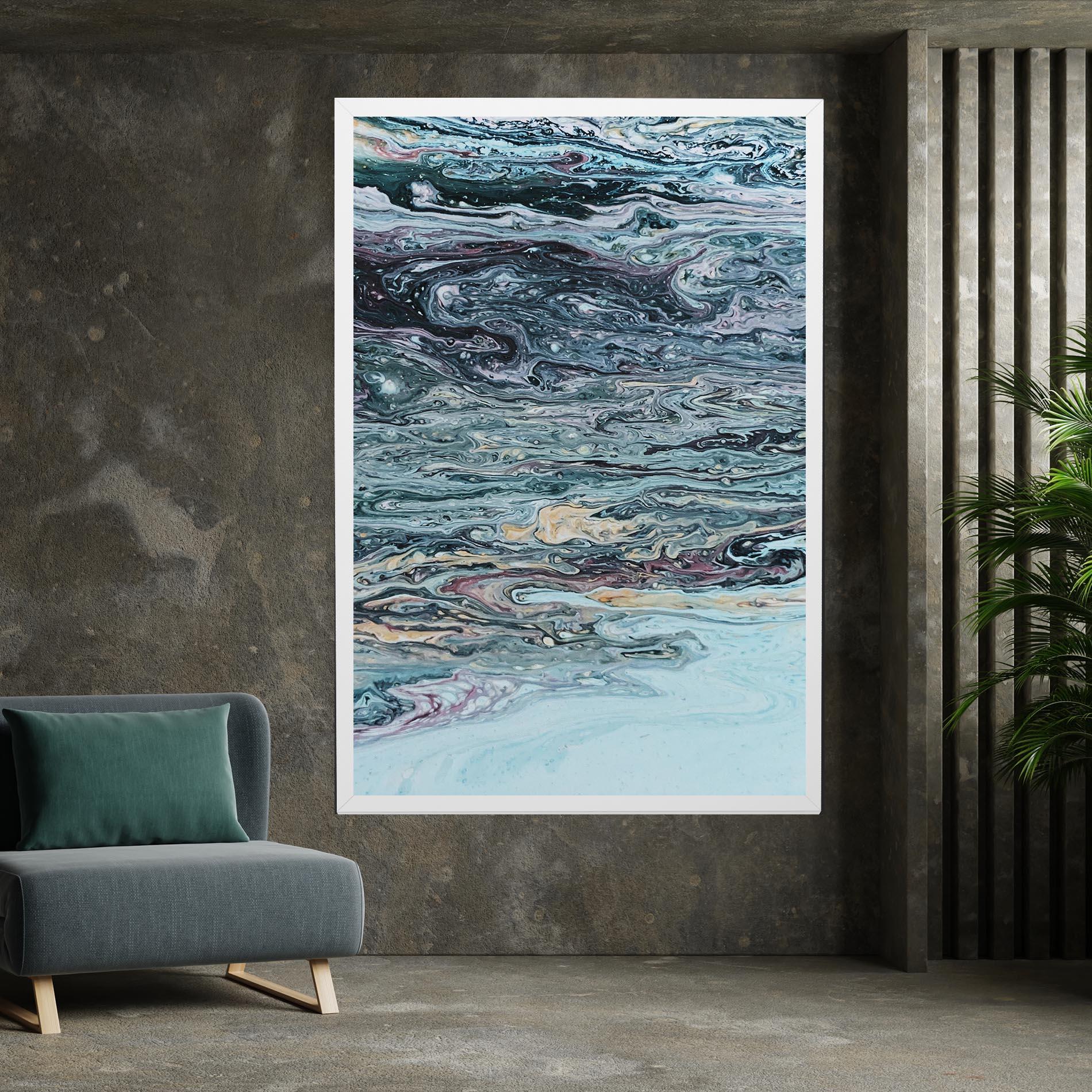 Tablou Canvas Light Blue Abstract mockup 7