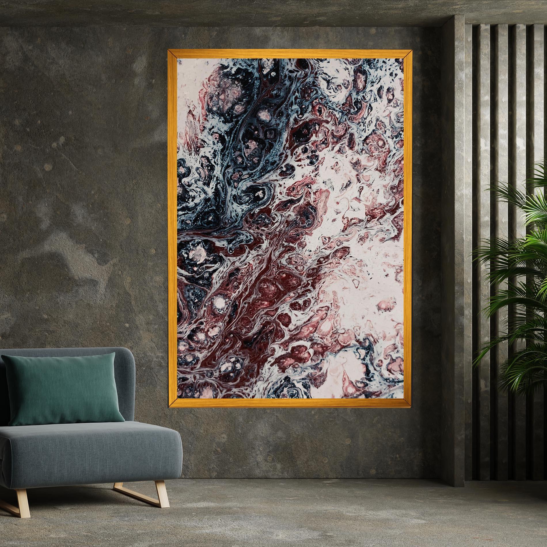 Tablou Canvas Abstract Dark Red mockup 7