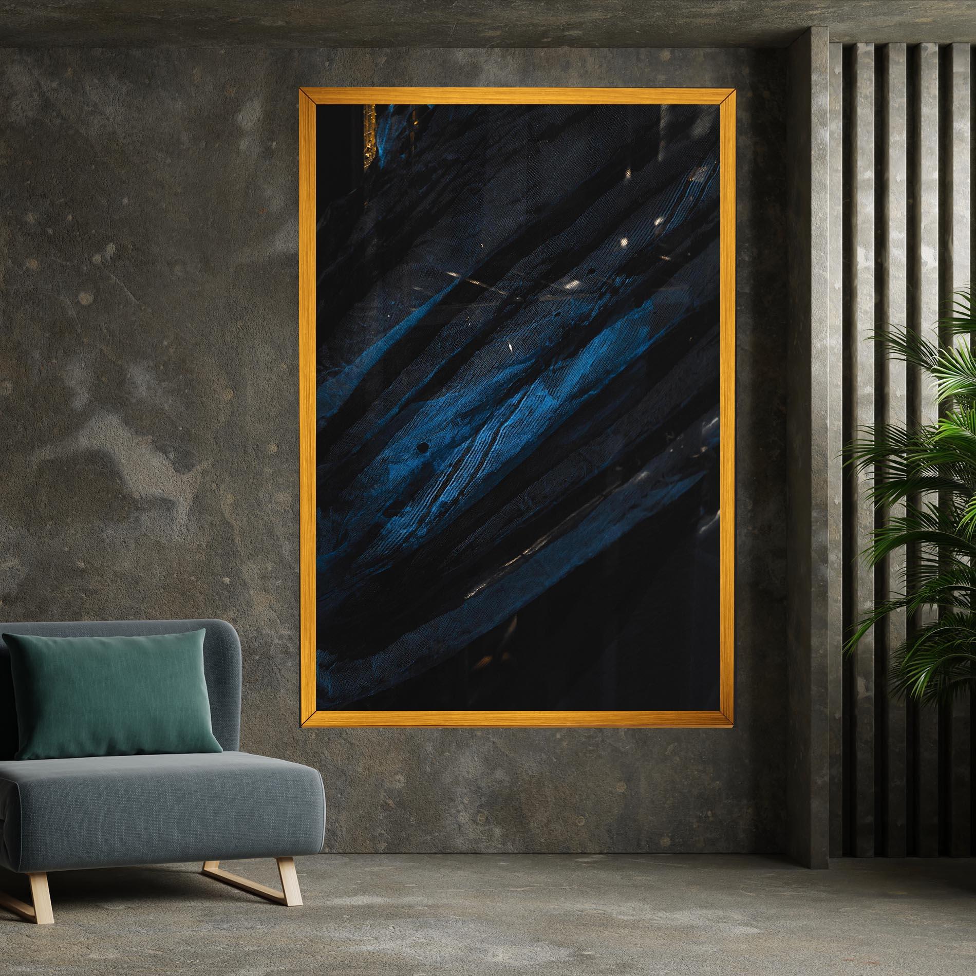 Tablou Canvas Blue Lines mockup 7