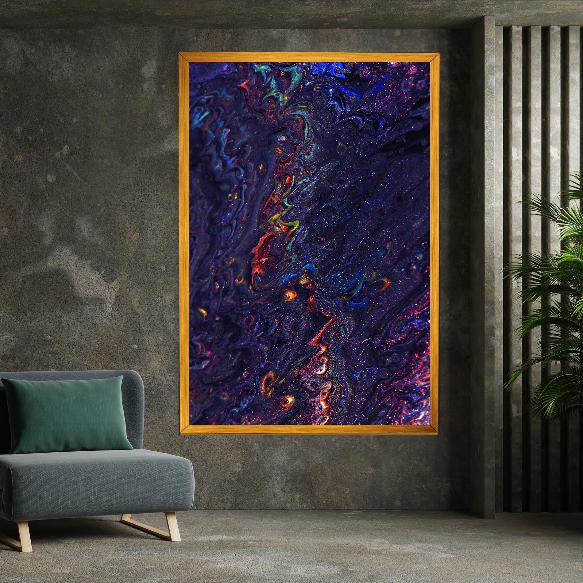 Tablou Canvas Dark Purple Texture mockup 7