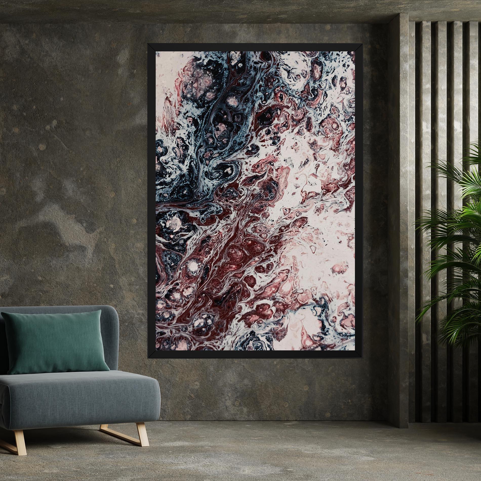 Tablou Canvas Abstract Dark Red mockup 7