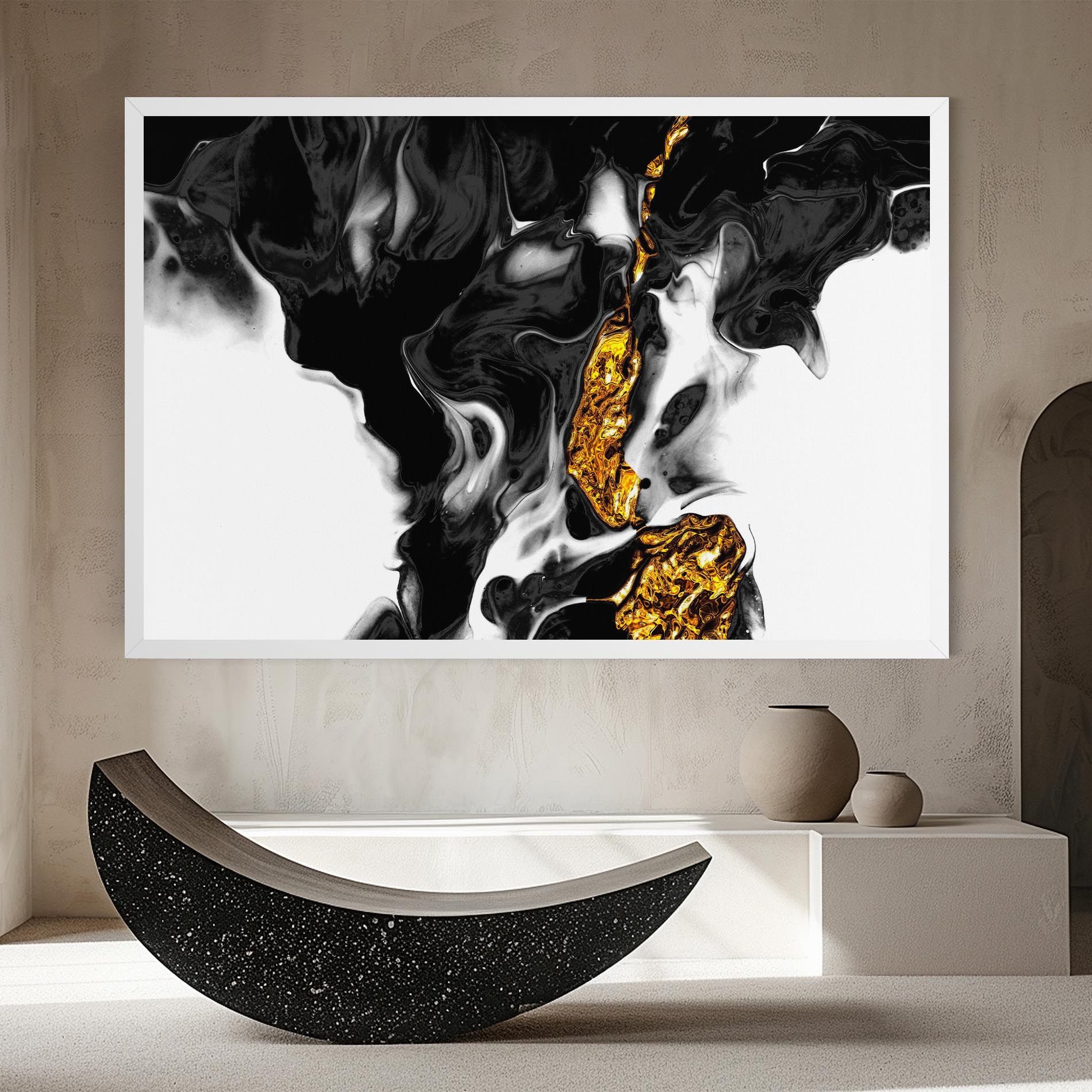 Abstract Black And Gold mockup 8