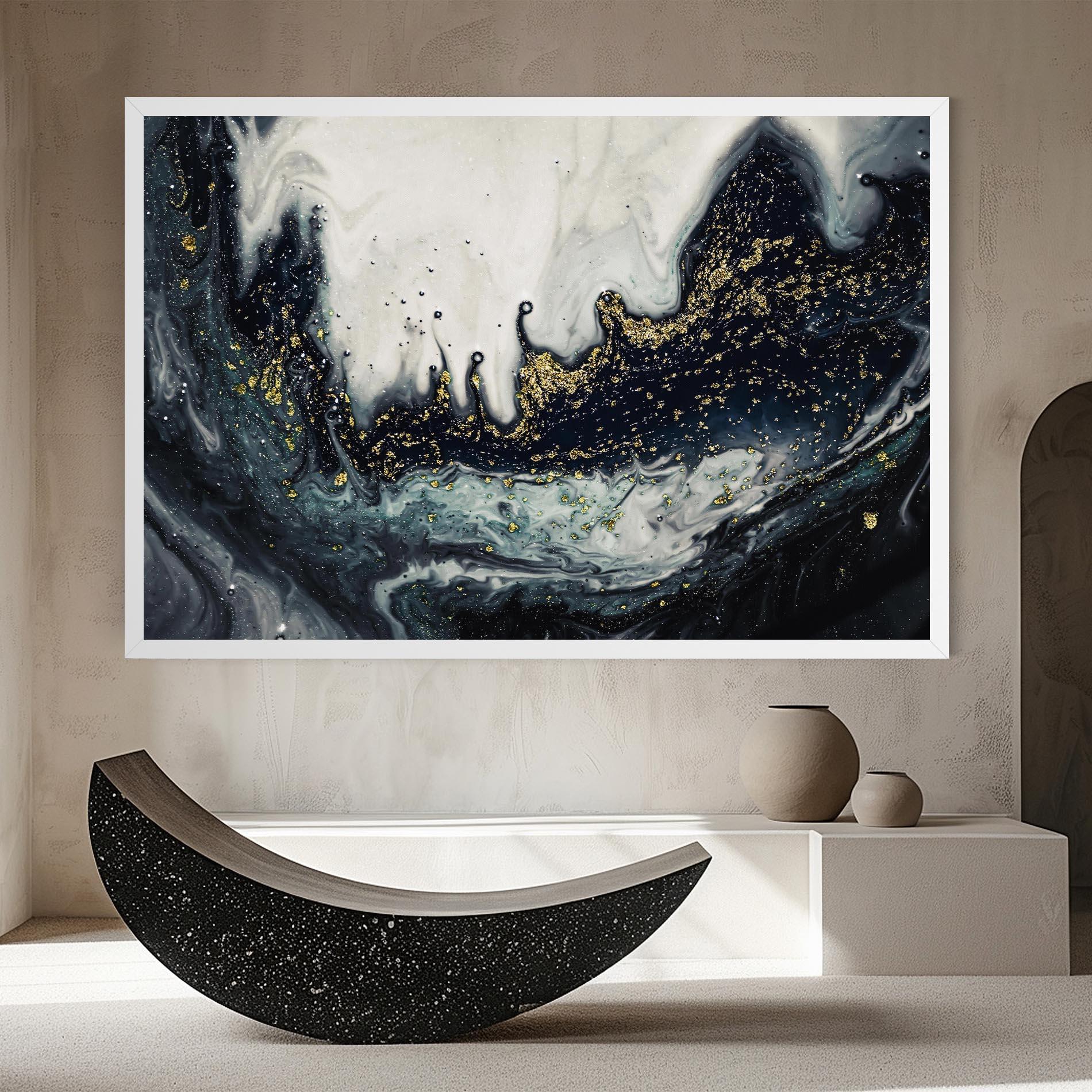 Tablou Canvas Abstract Black mockup 8