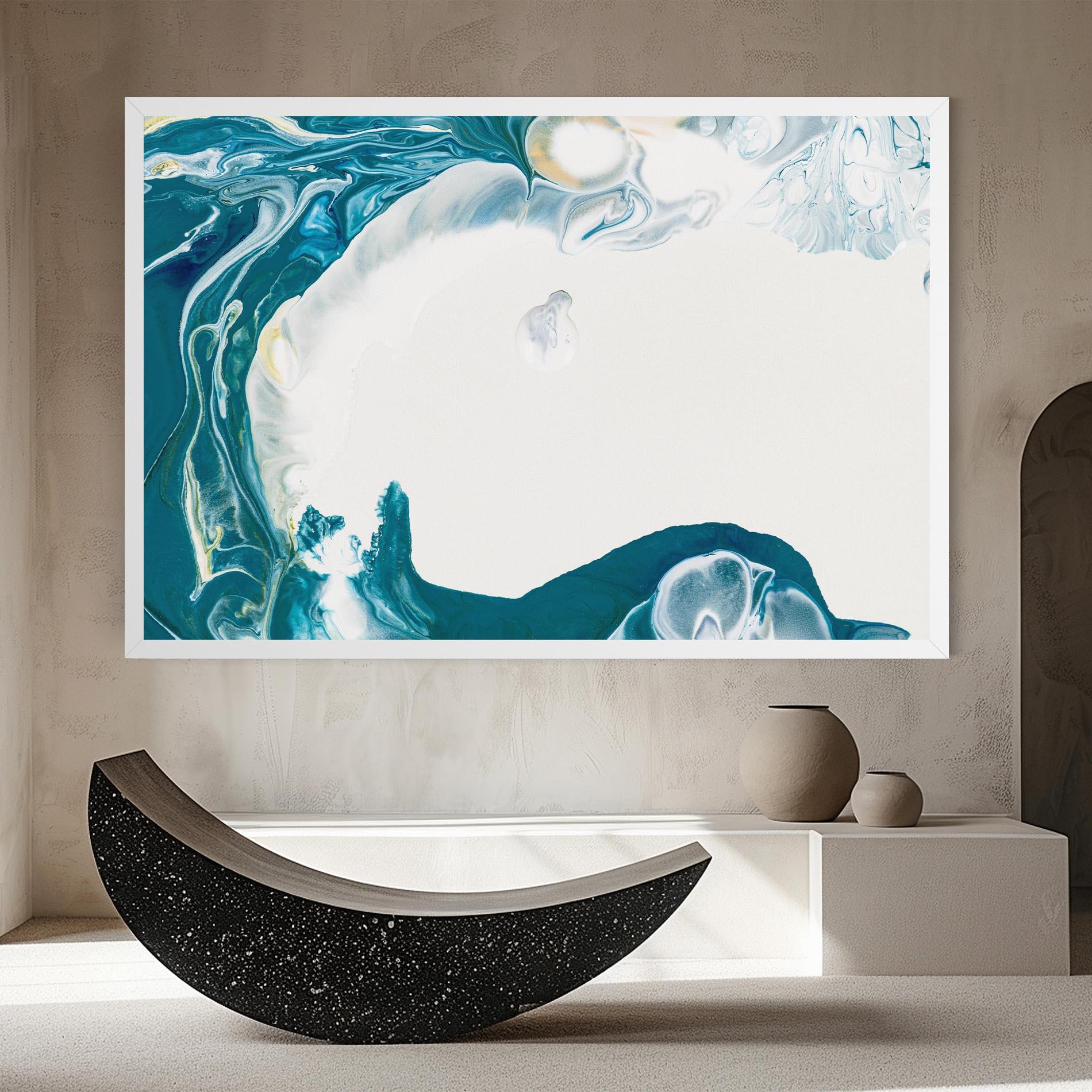 Tablou Canvas Beautiful Blue Paiting mockup 8