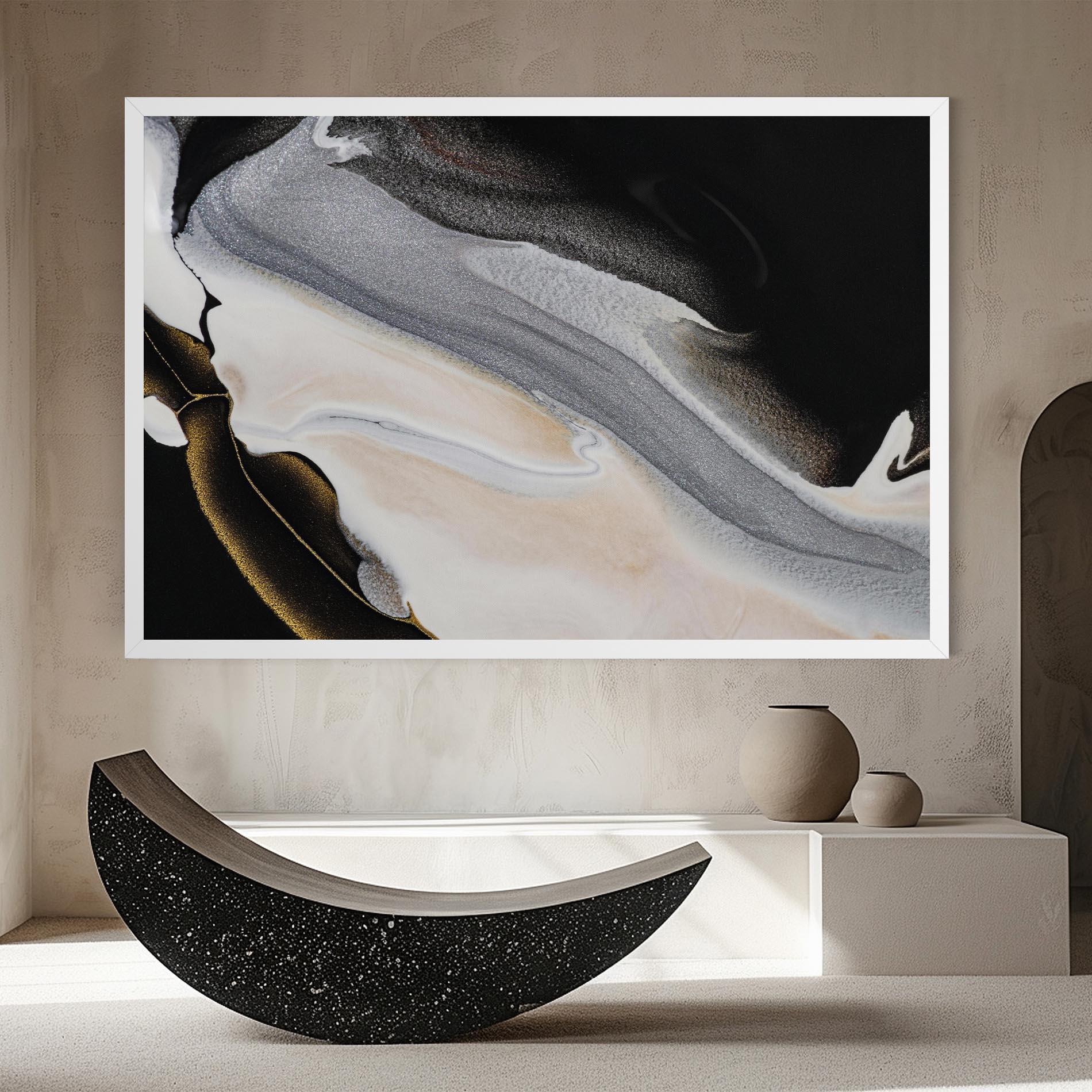 Tablou Canvas Black Light Grey mockup 8