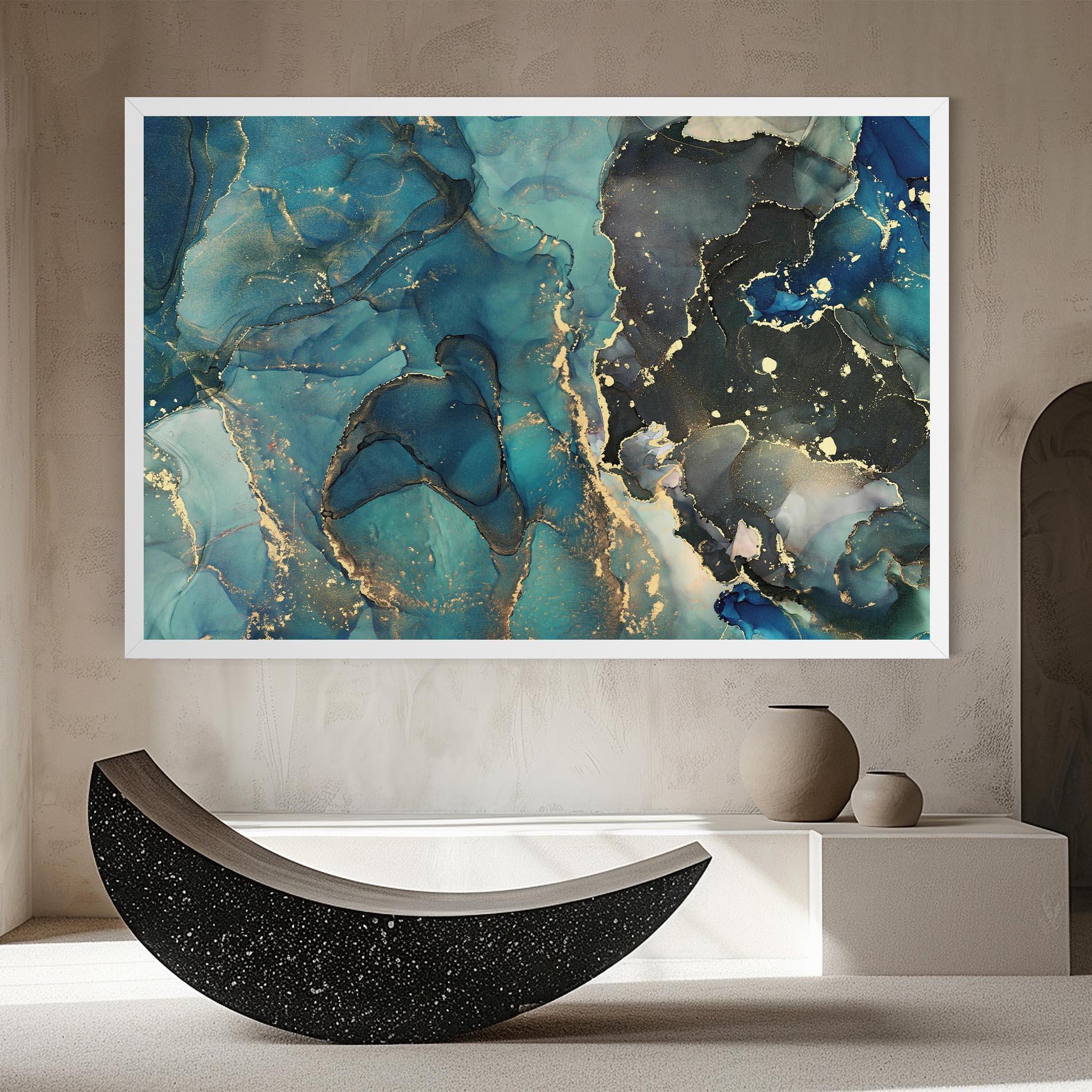 Tablou Canvas Blue Marble mockup 8