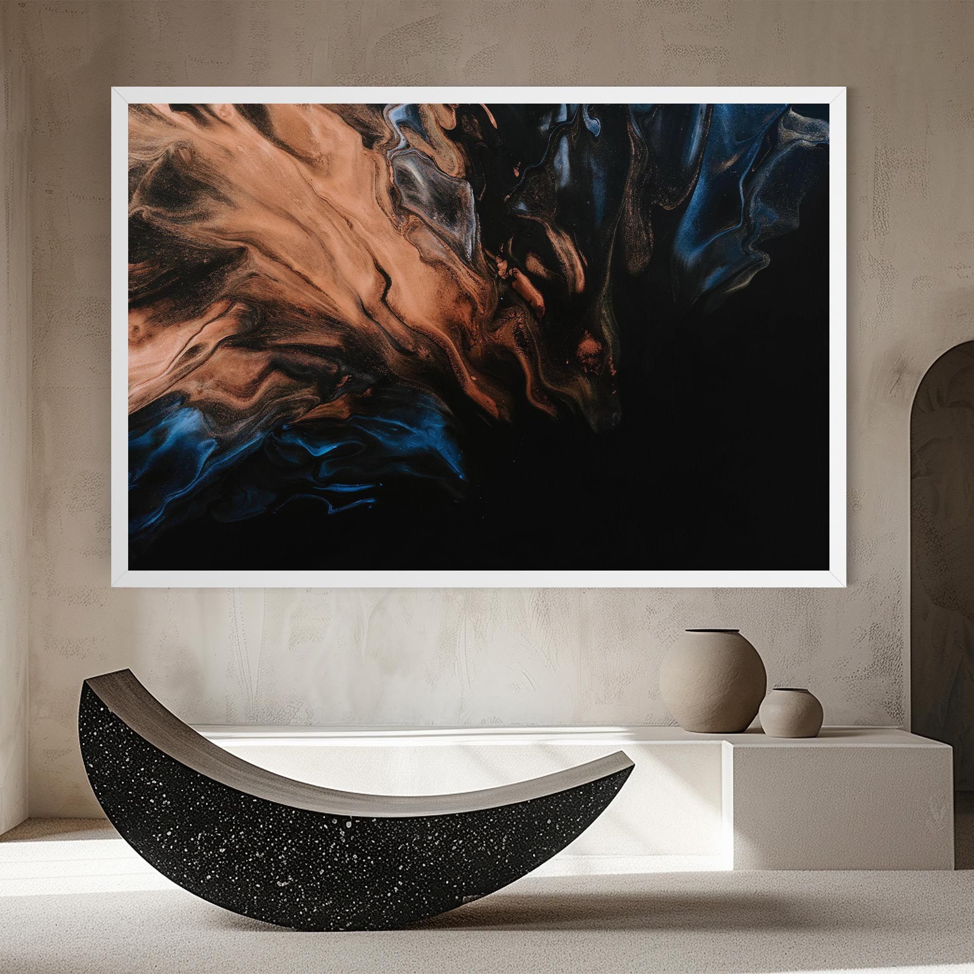 Dark Flame Abstract mockup 8
