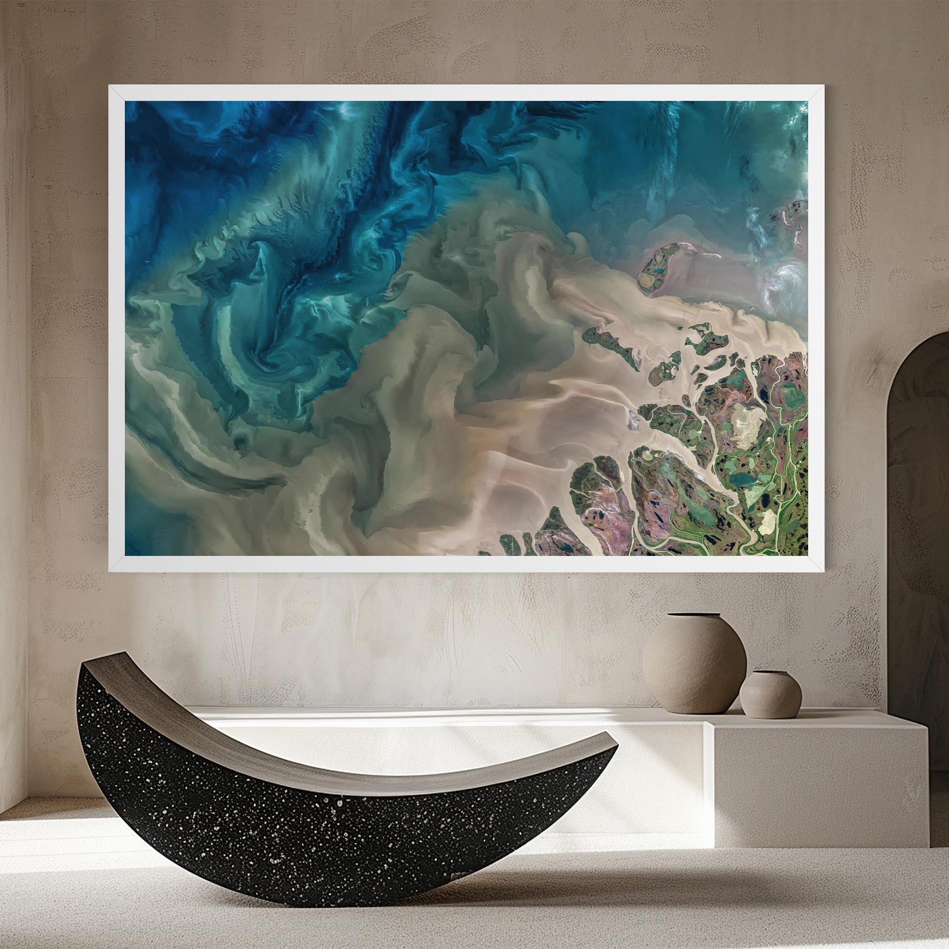 Tablou Canvas Ocean Blue Marble mockup 8