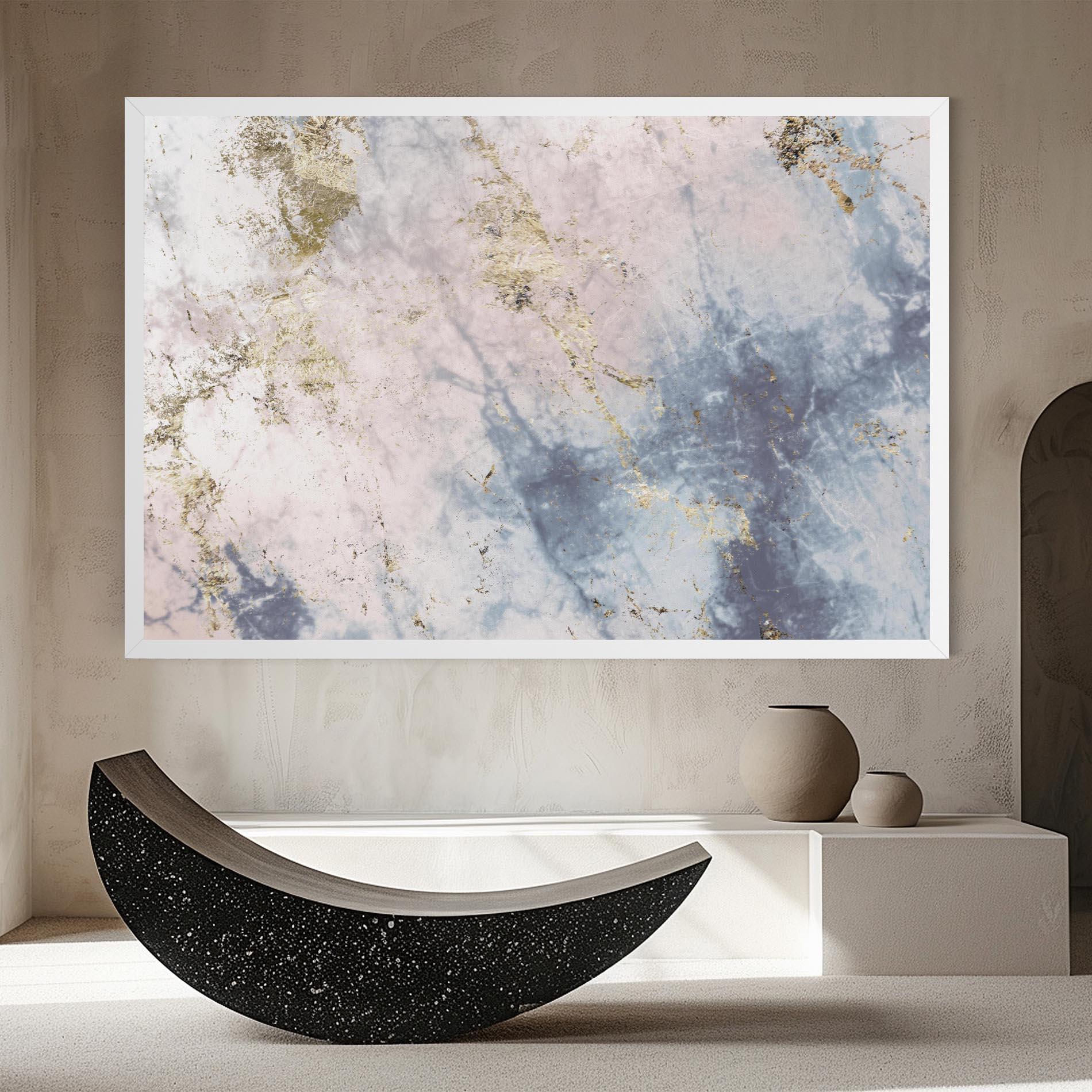 Tablou Canvas Pink Blue Marble mockup 8