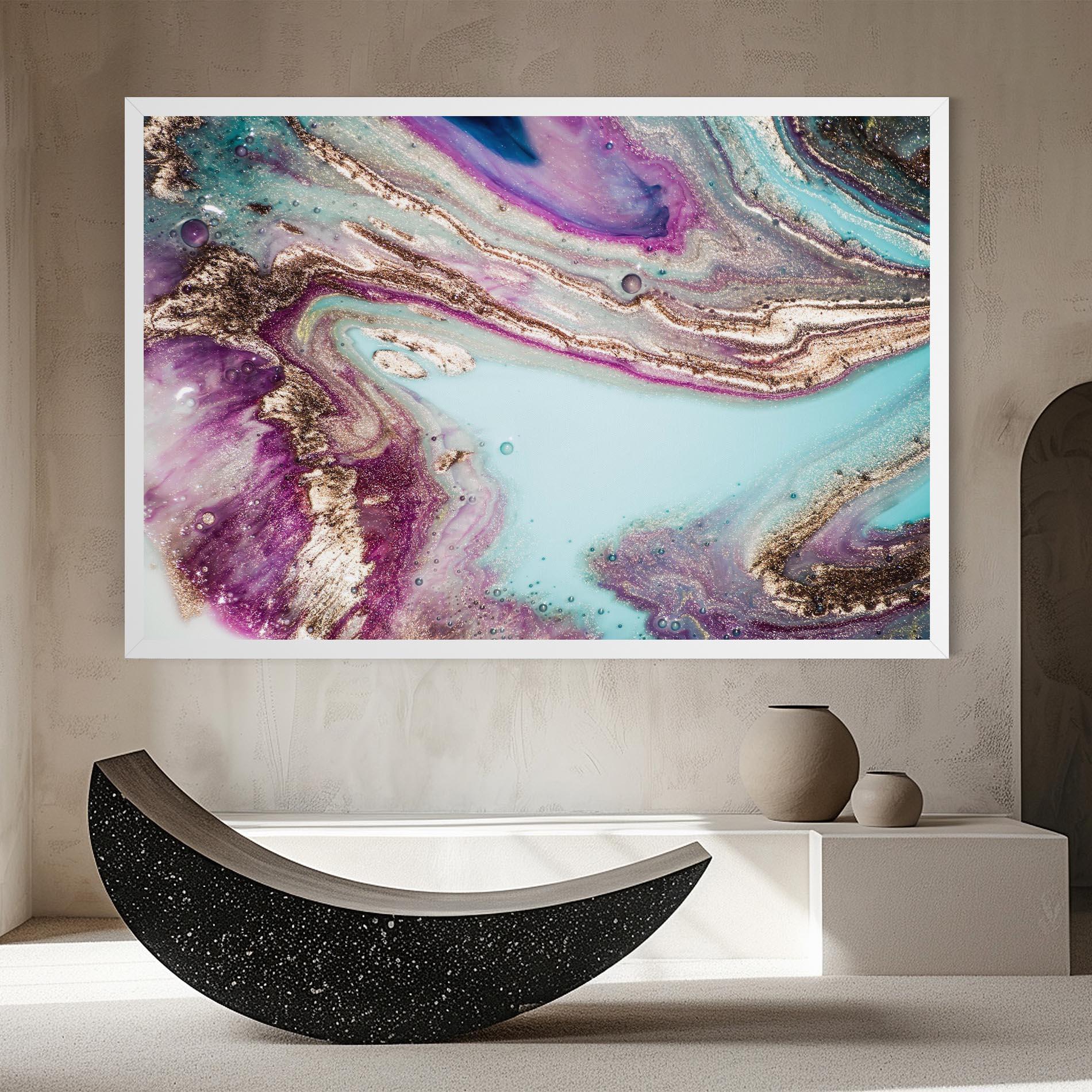 Tablou Canvas Pink Marble Shades mockup 8