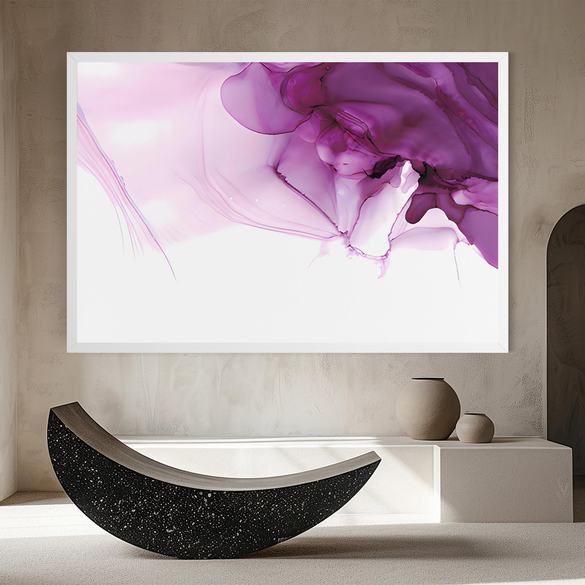 Tablou Canvas Purple Ink Marble mockup 8