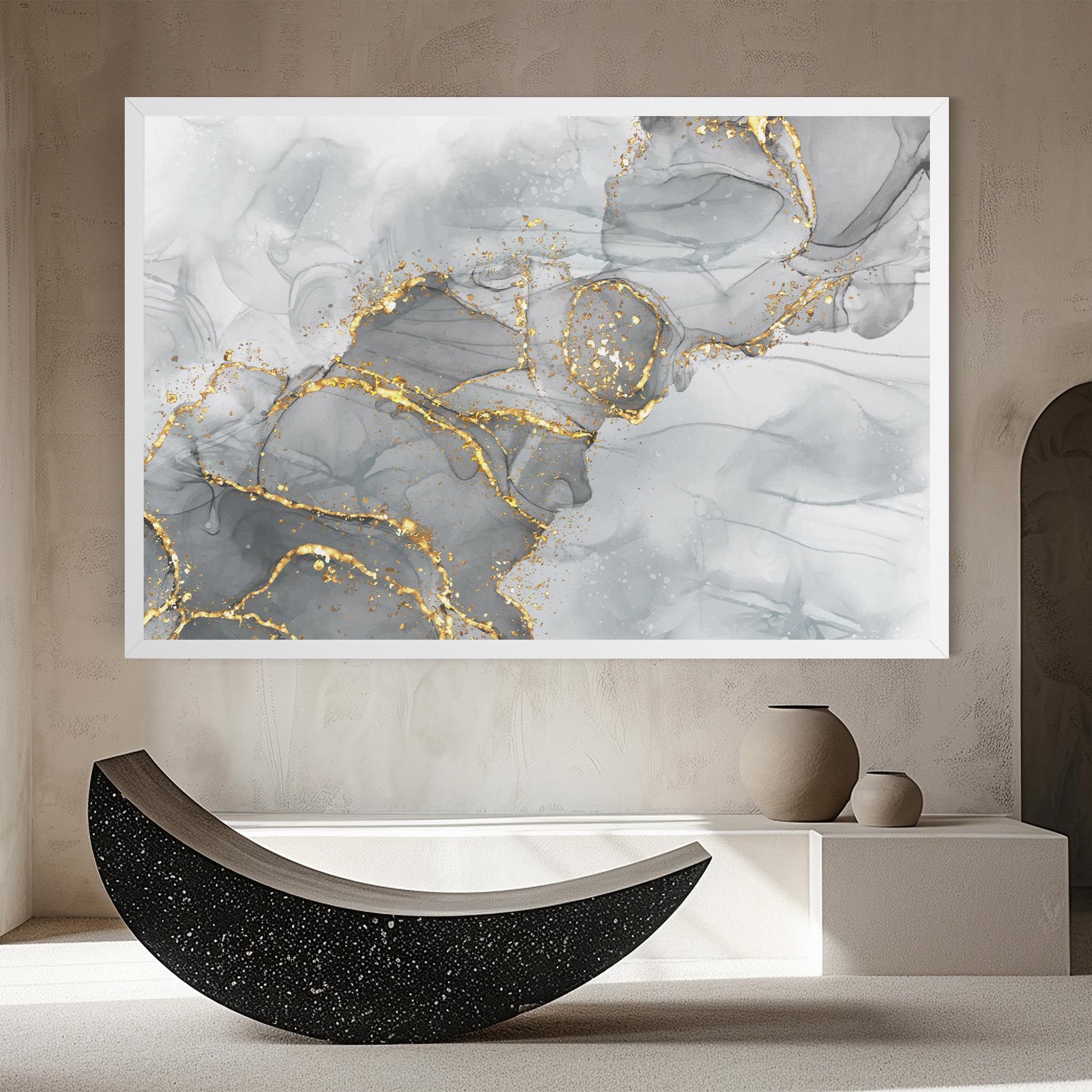 White Ink Marble mockup 8