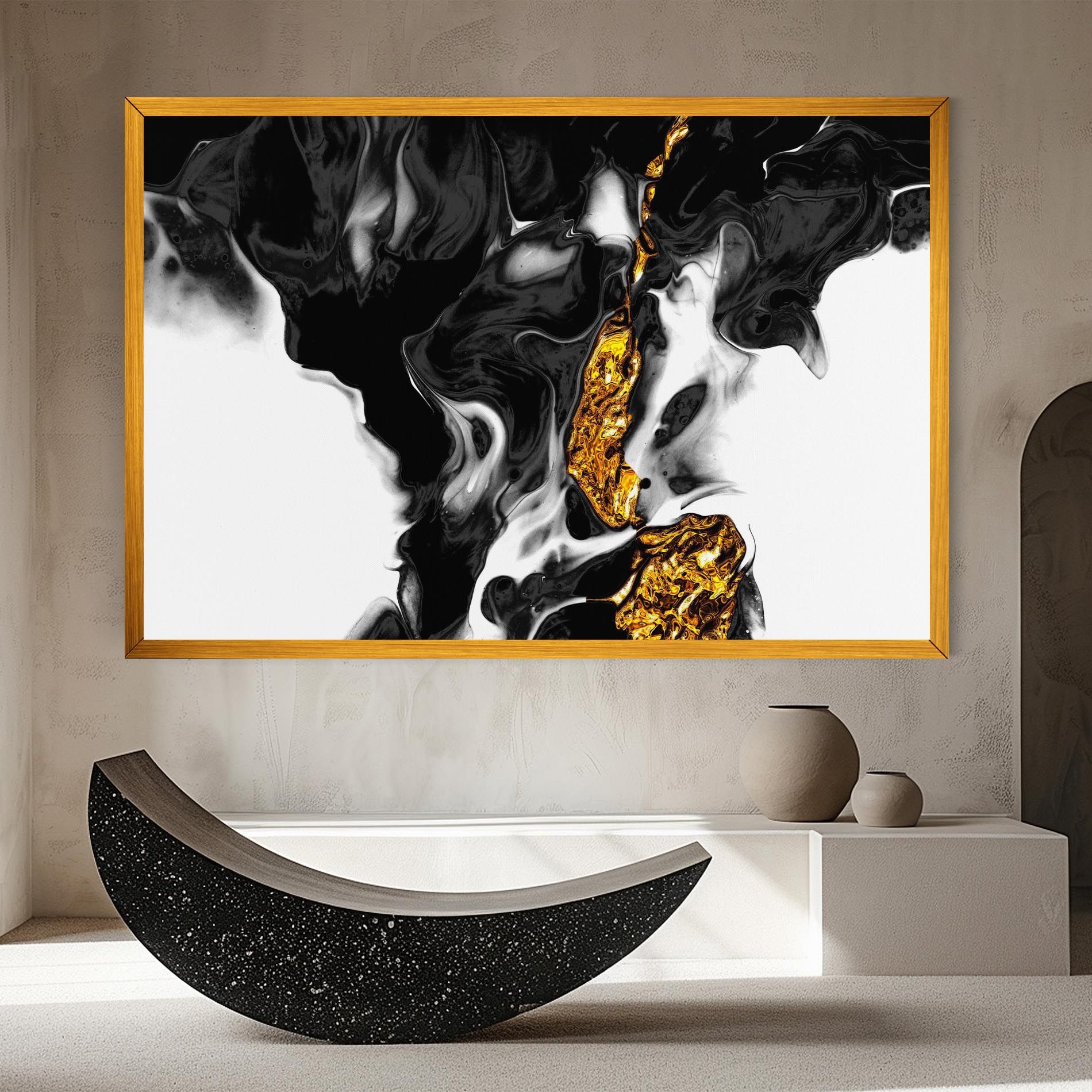 Abstract Black And Gold mockup 8