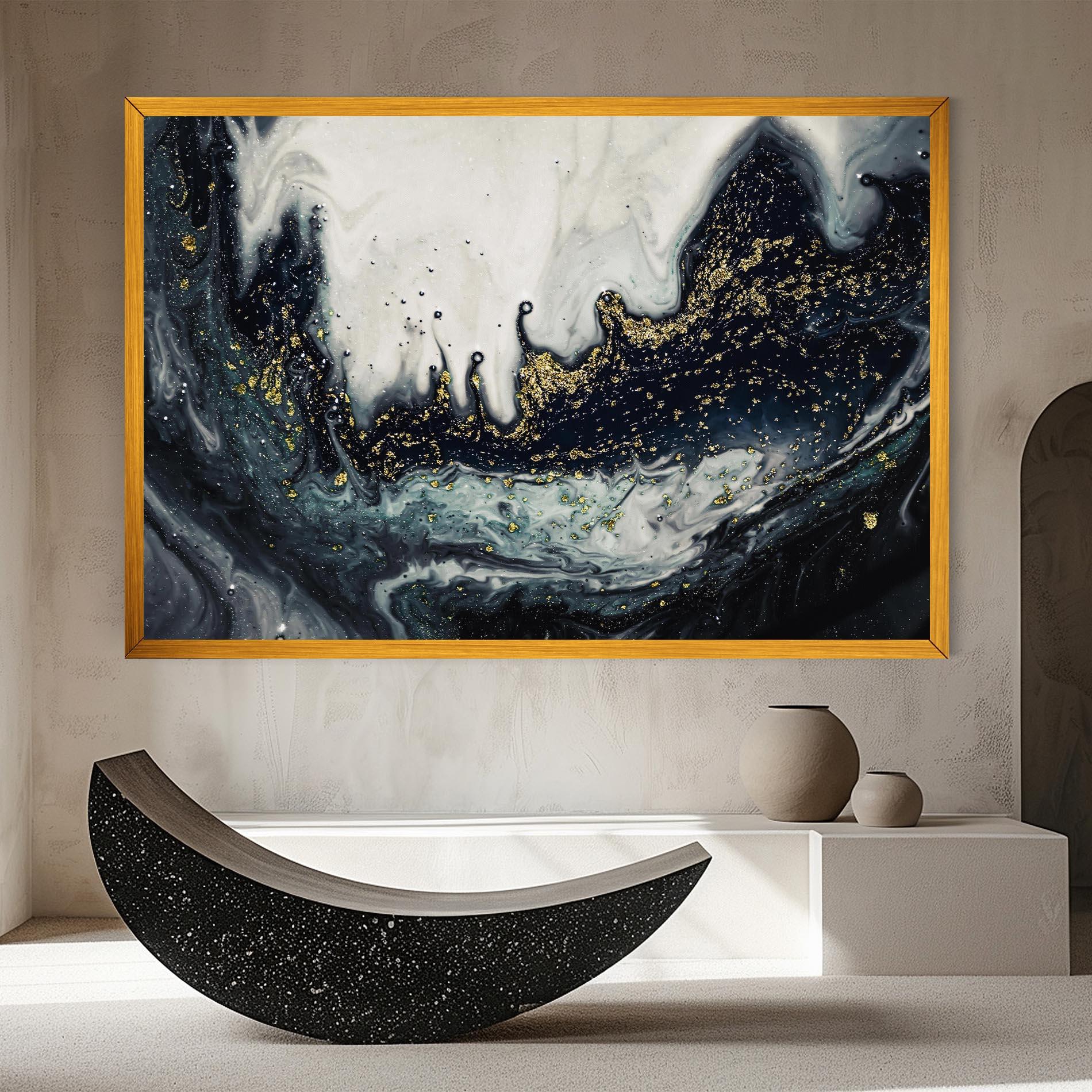 Tablou Canvas Abstract Black mockup 8