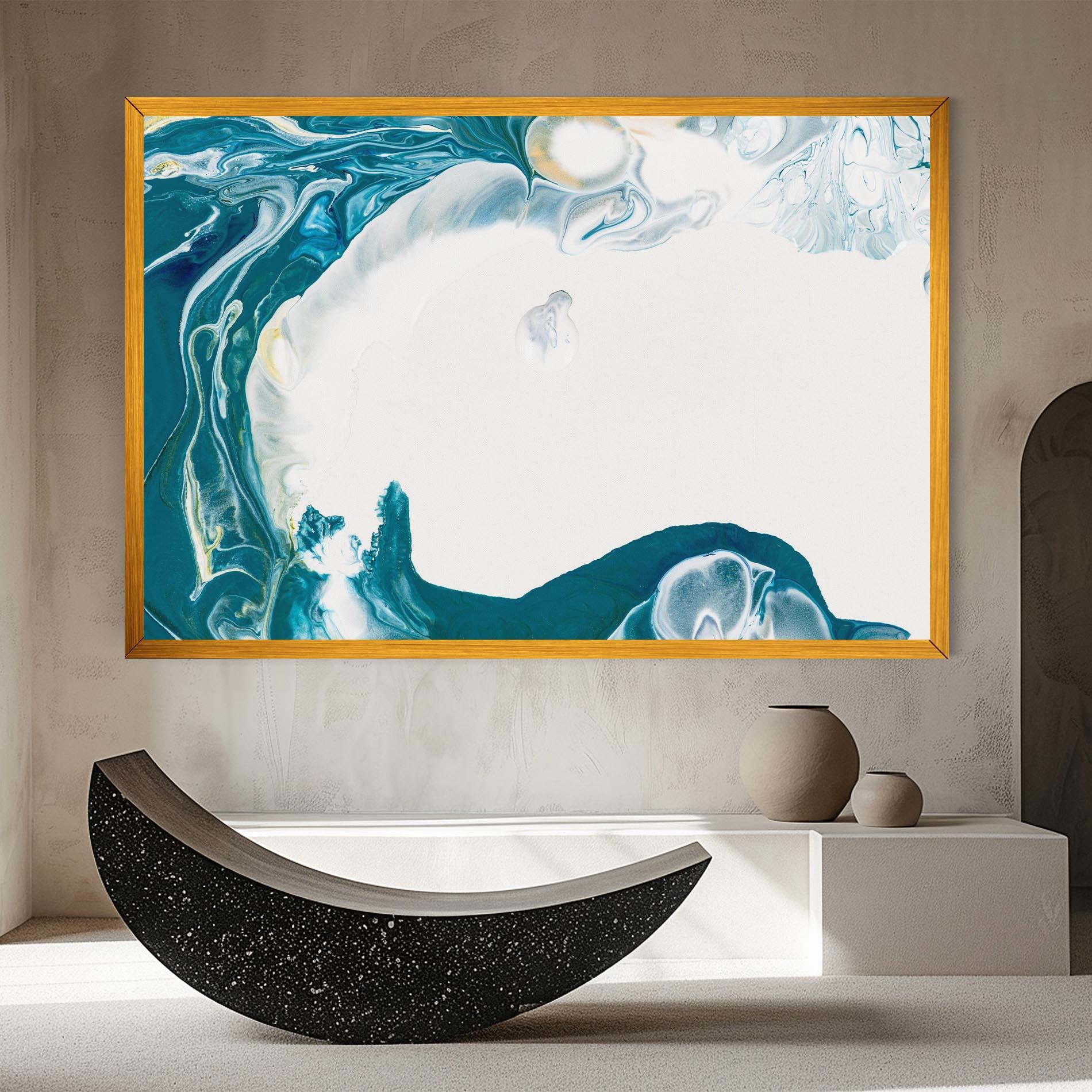 Tablou Canvas Beautiful Blue Paiting mockup 8