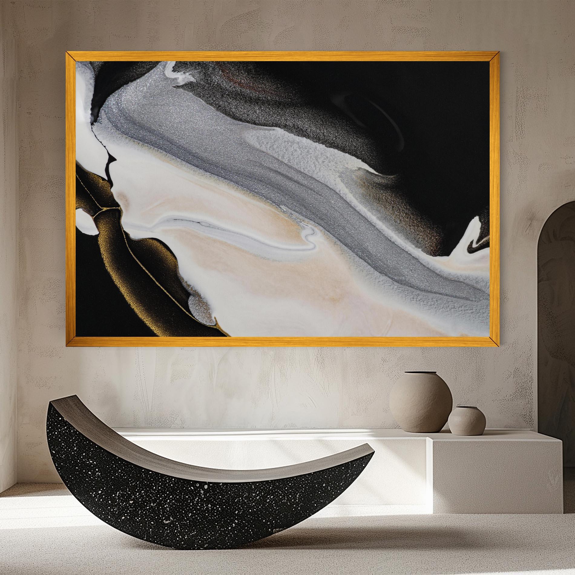 Tablou Canvas Black Light Grey mockup 8