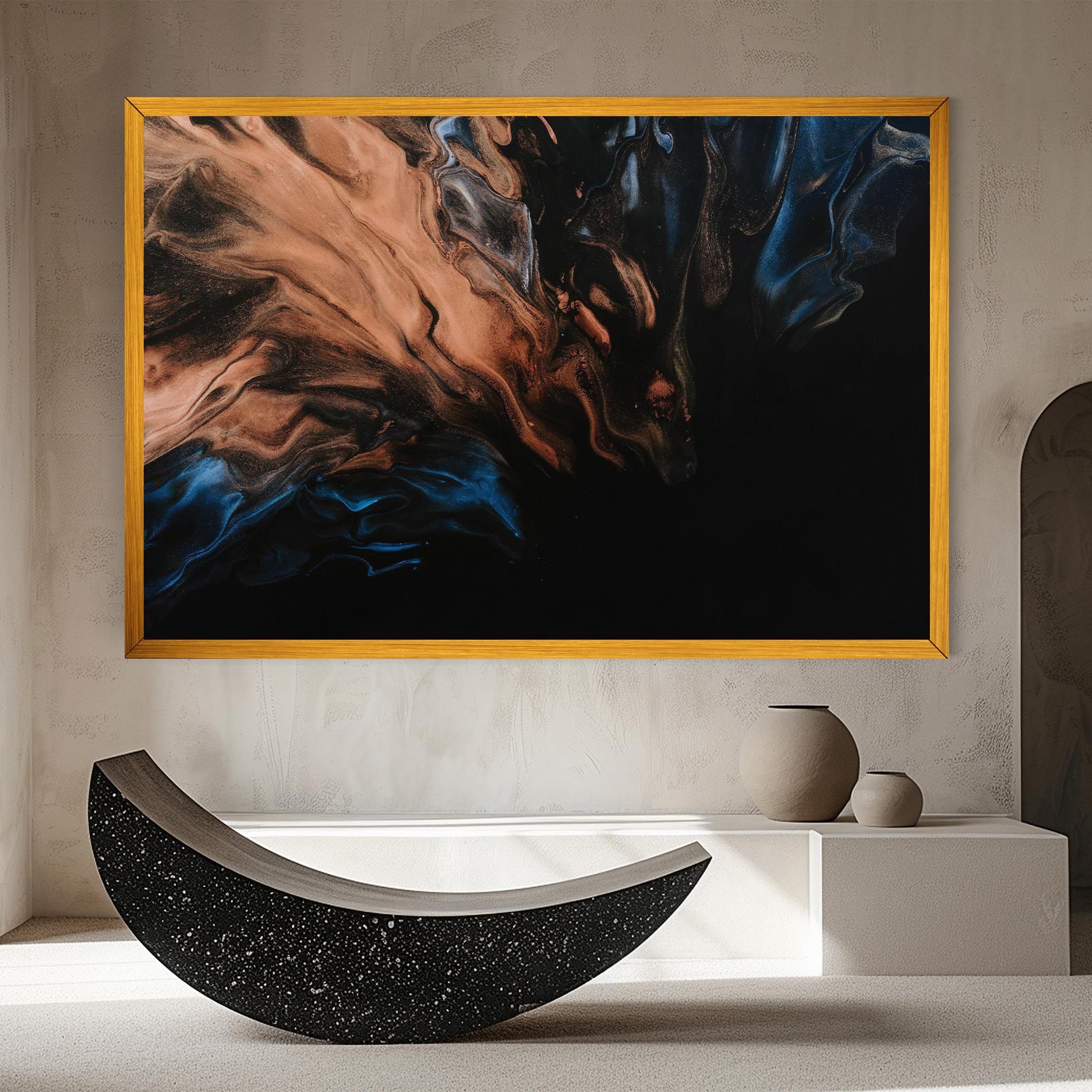 Dark Flame Abstract mockup 8