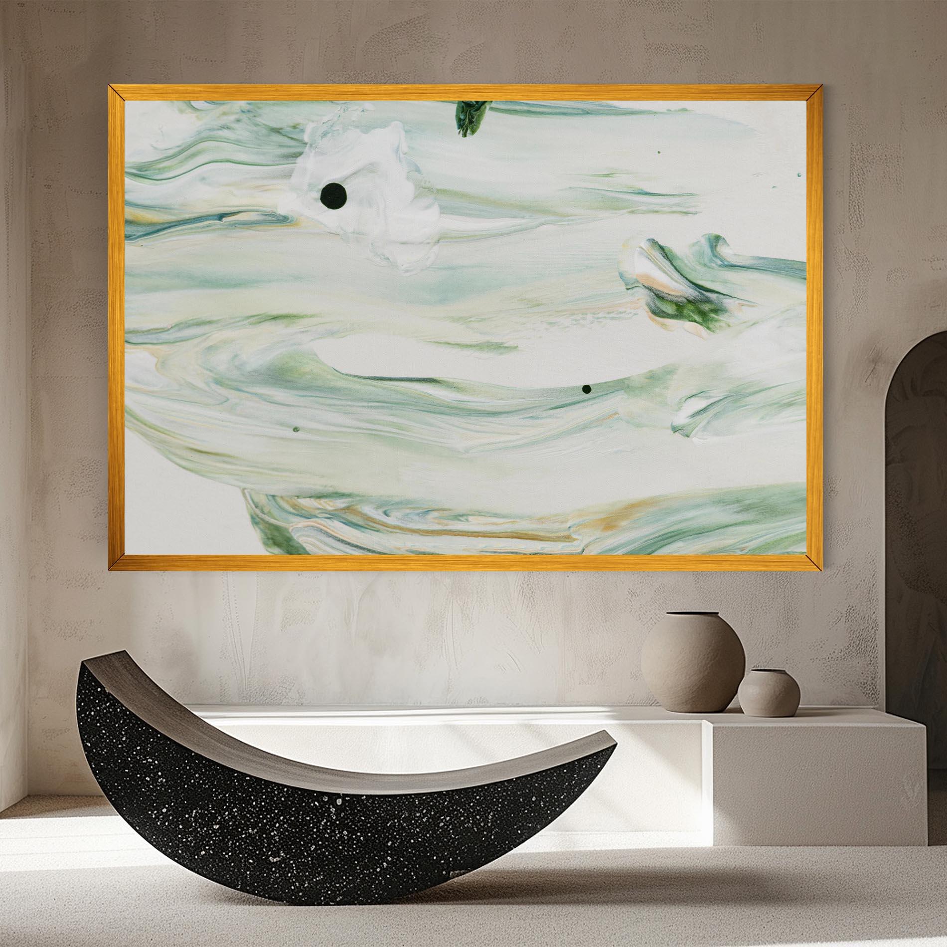 Tablou Canvas Light Green Painting mockup 8