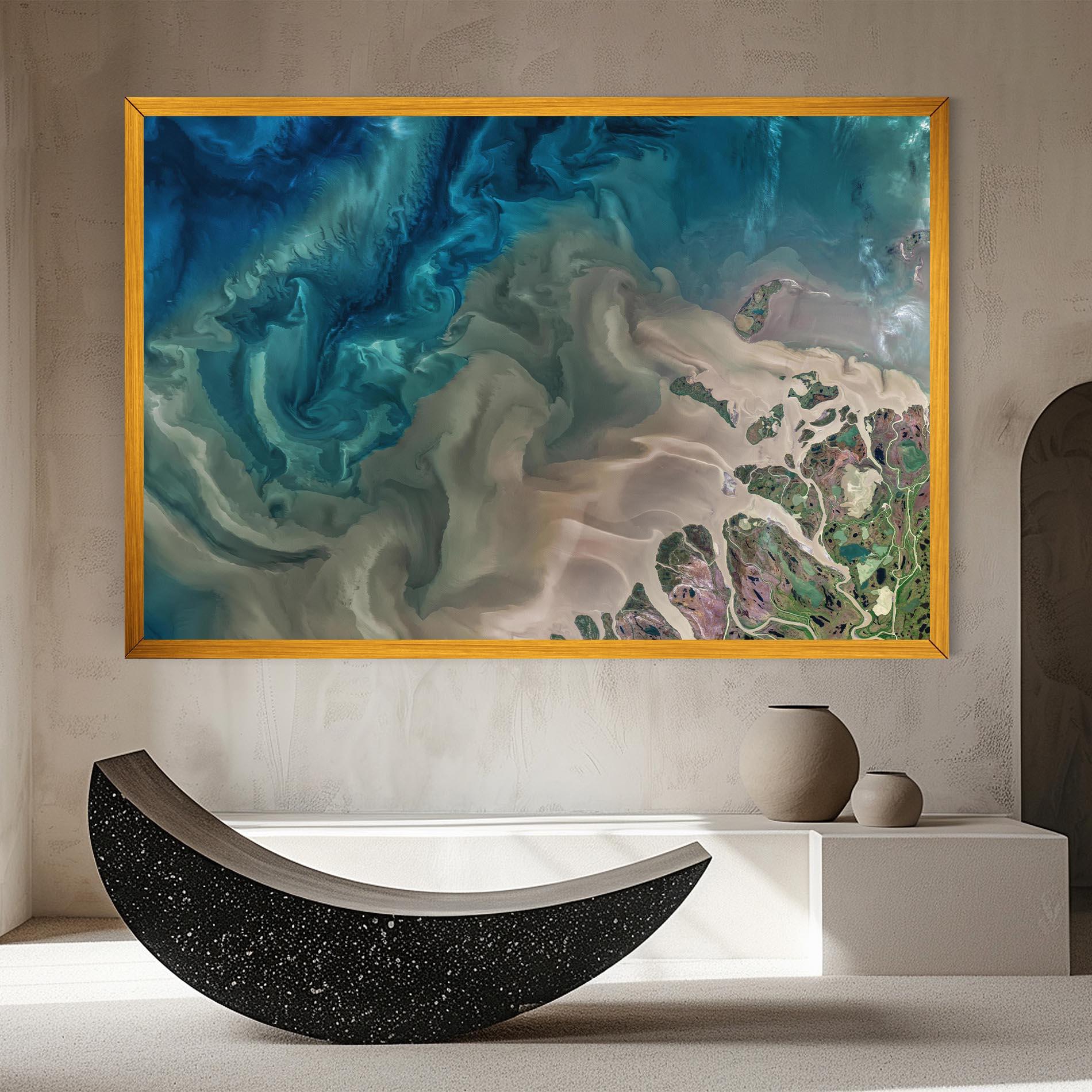 Tablou Canvas Ocean Blue Marble mockup 8