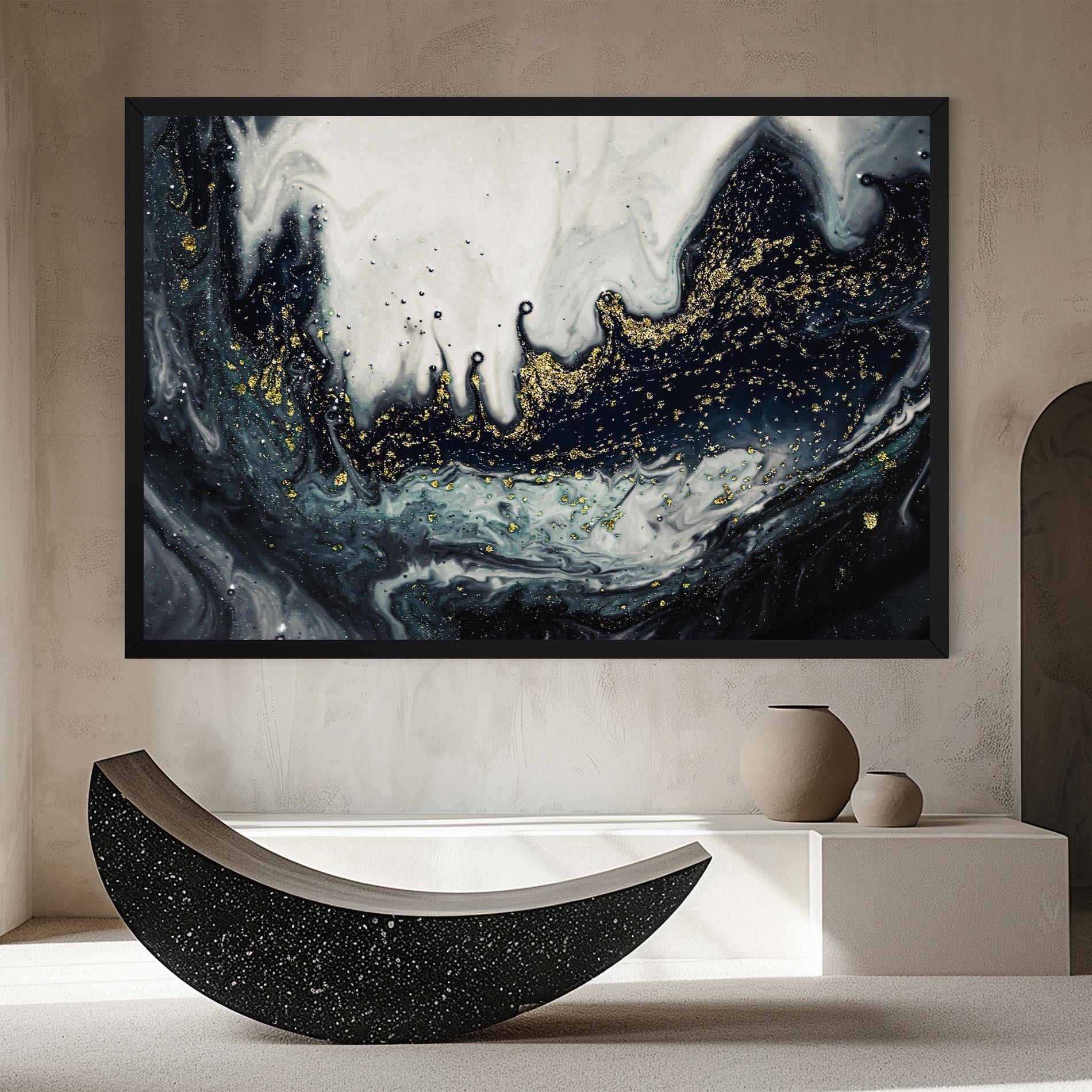 Tablou Canvas Abstract Black mockup 8