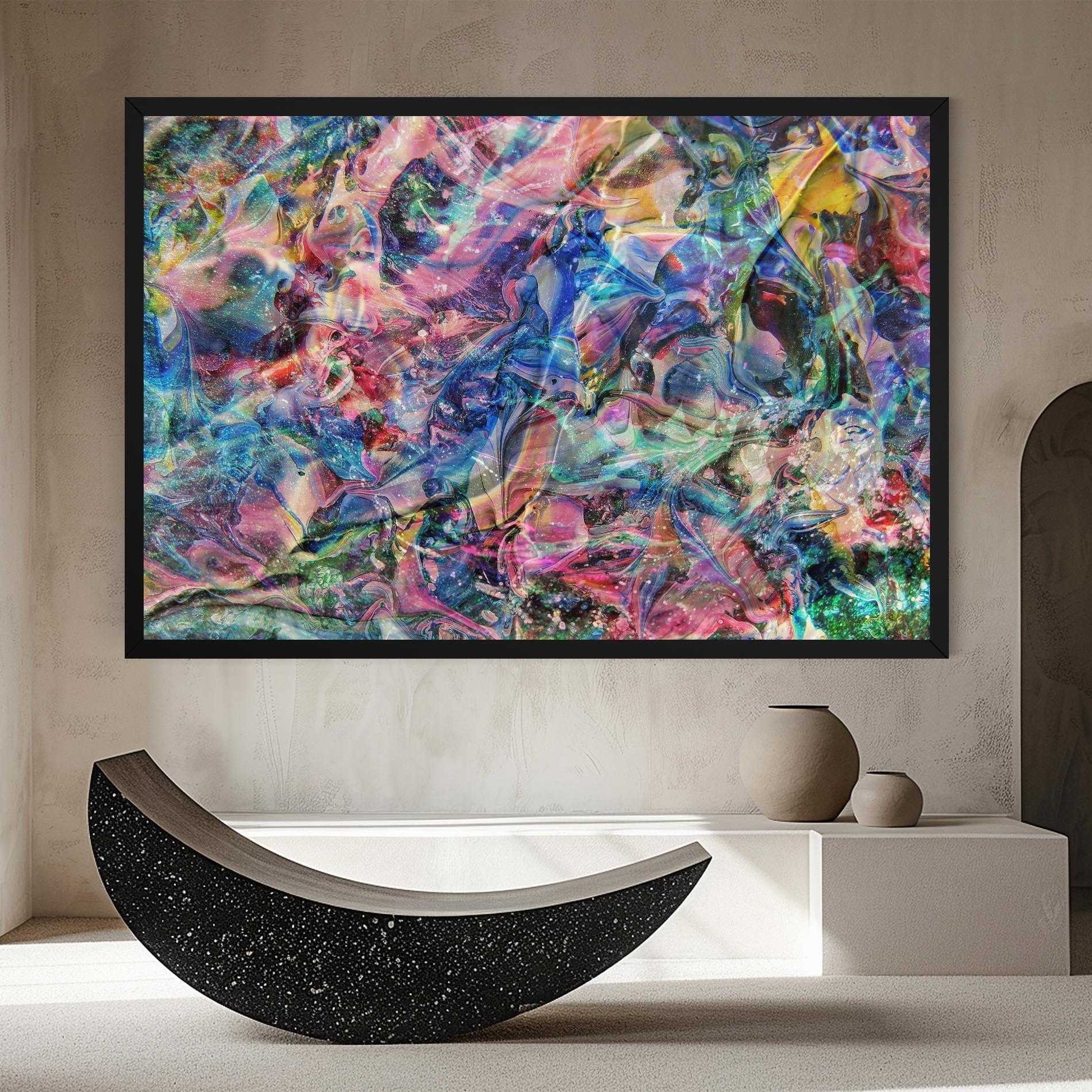 Tablou Canvas Abstract Colourful Glass mockup 8