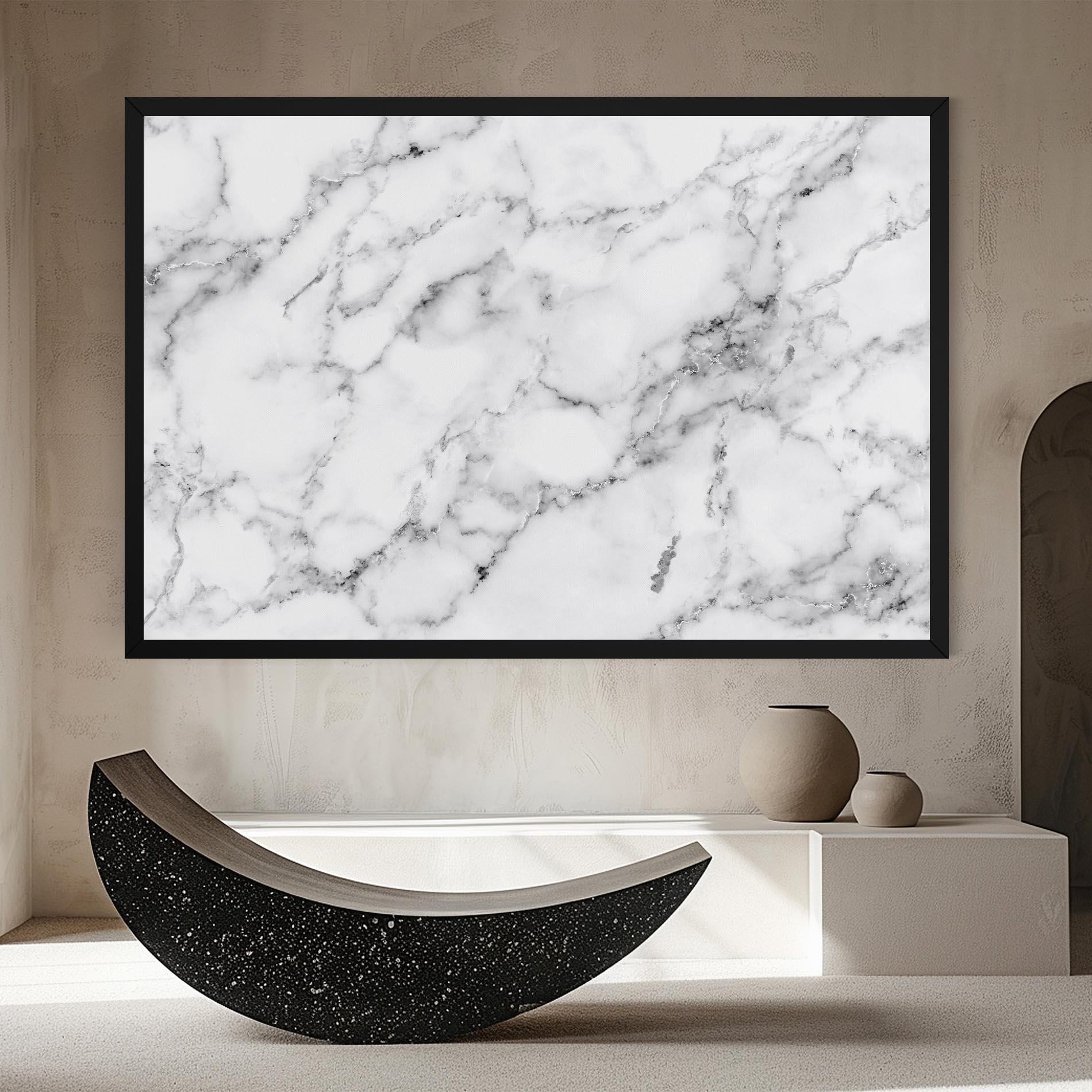 Tablou Canvas Basic White Marble mockup 8
