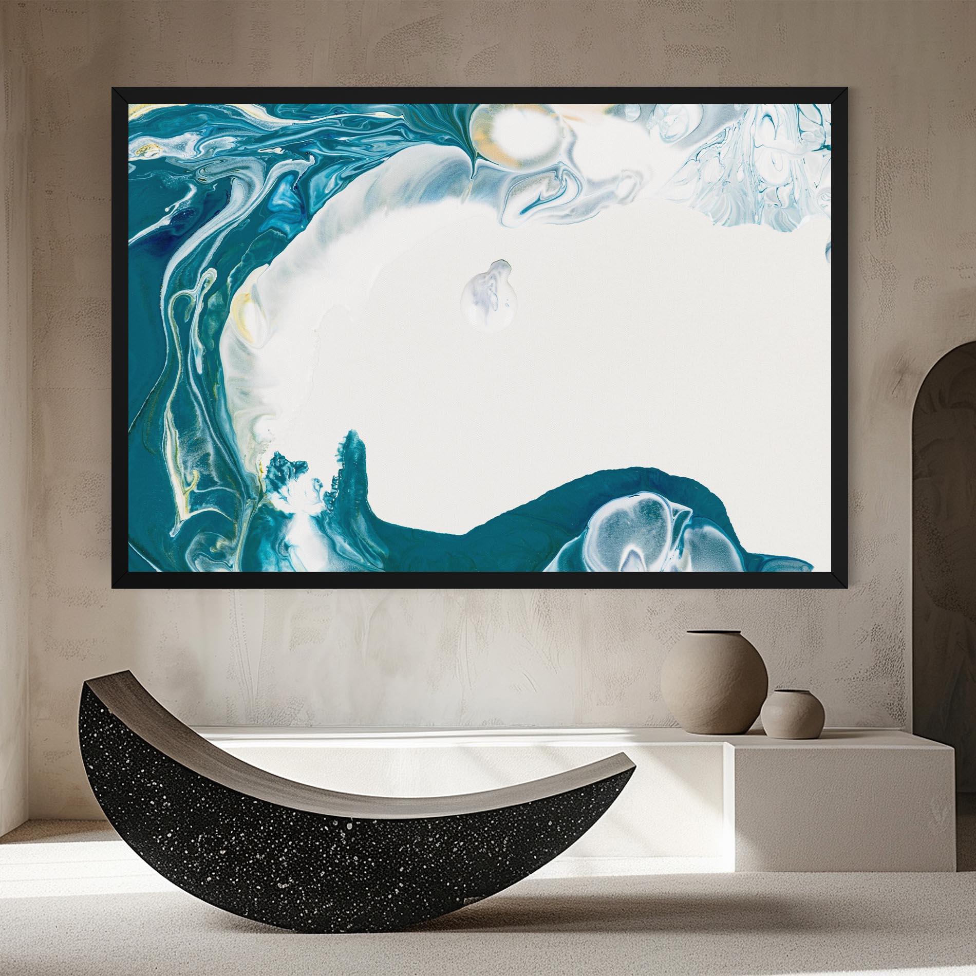 Tablou Canvas Beautiful Blue Paiting mockup 8