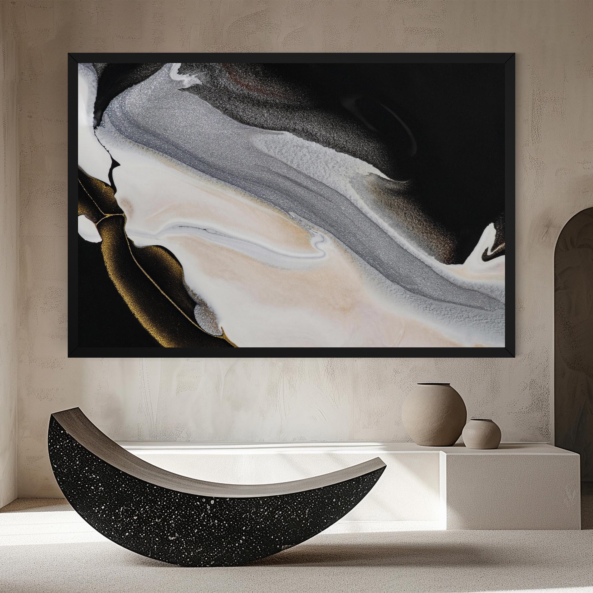 Tablou Canvas Black Light Grey mockup 8