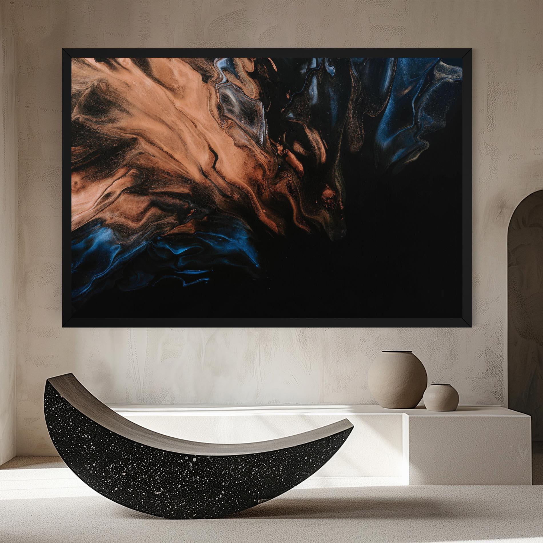 Tablou Canvas Dark Flame Abstract mockup 8