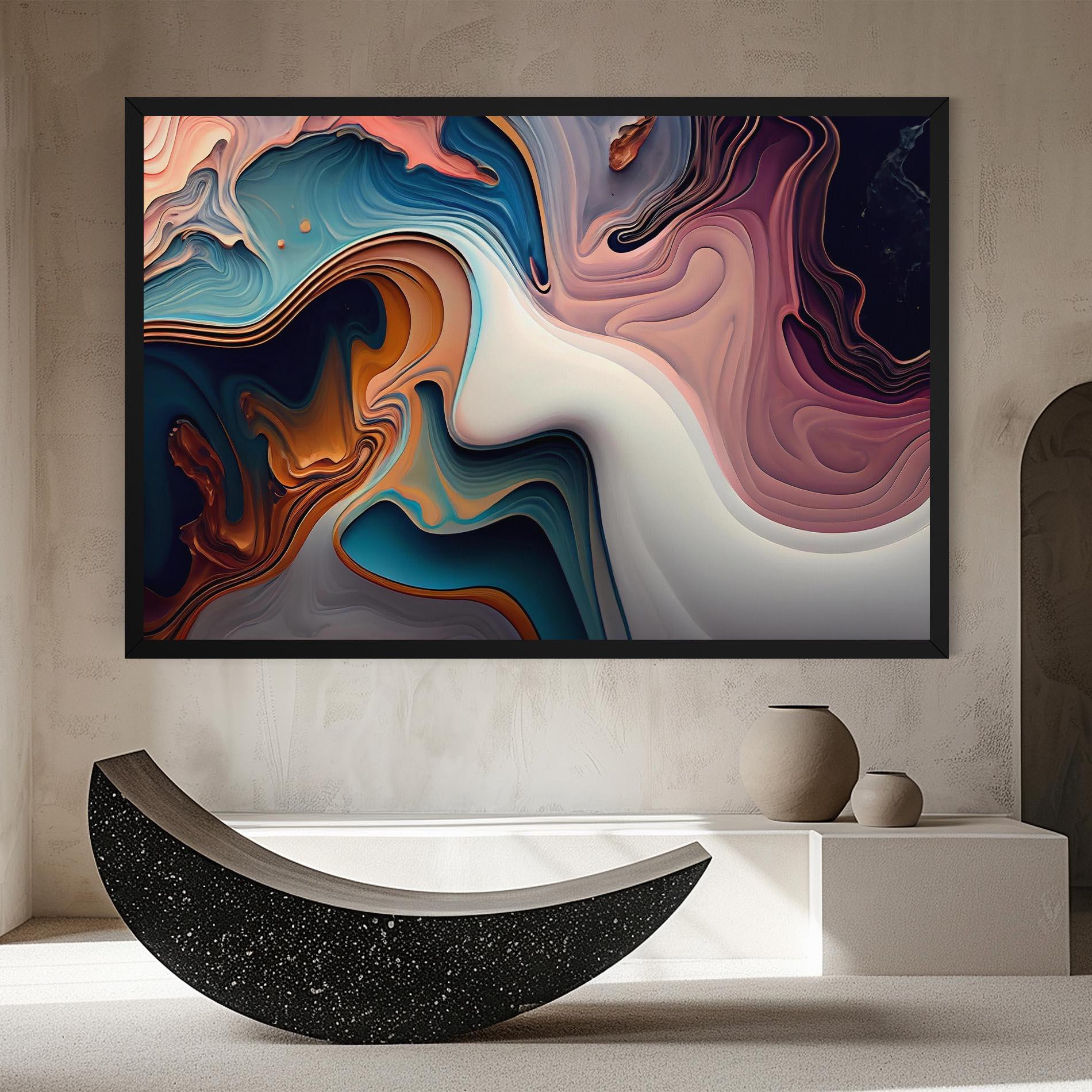 Tablou Canvas Mixed Colors Marble mockup 8