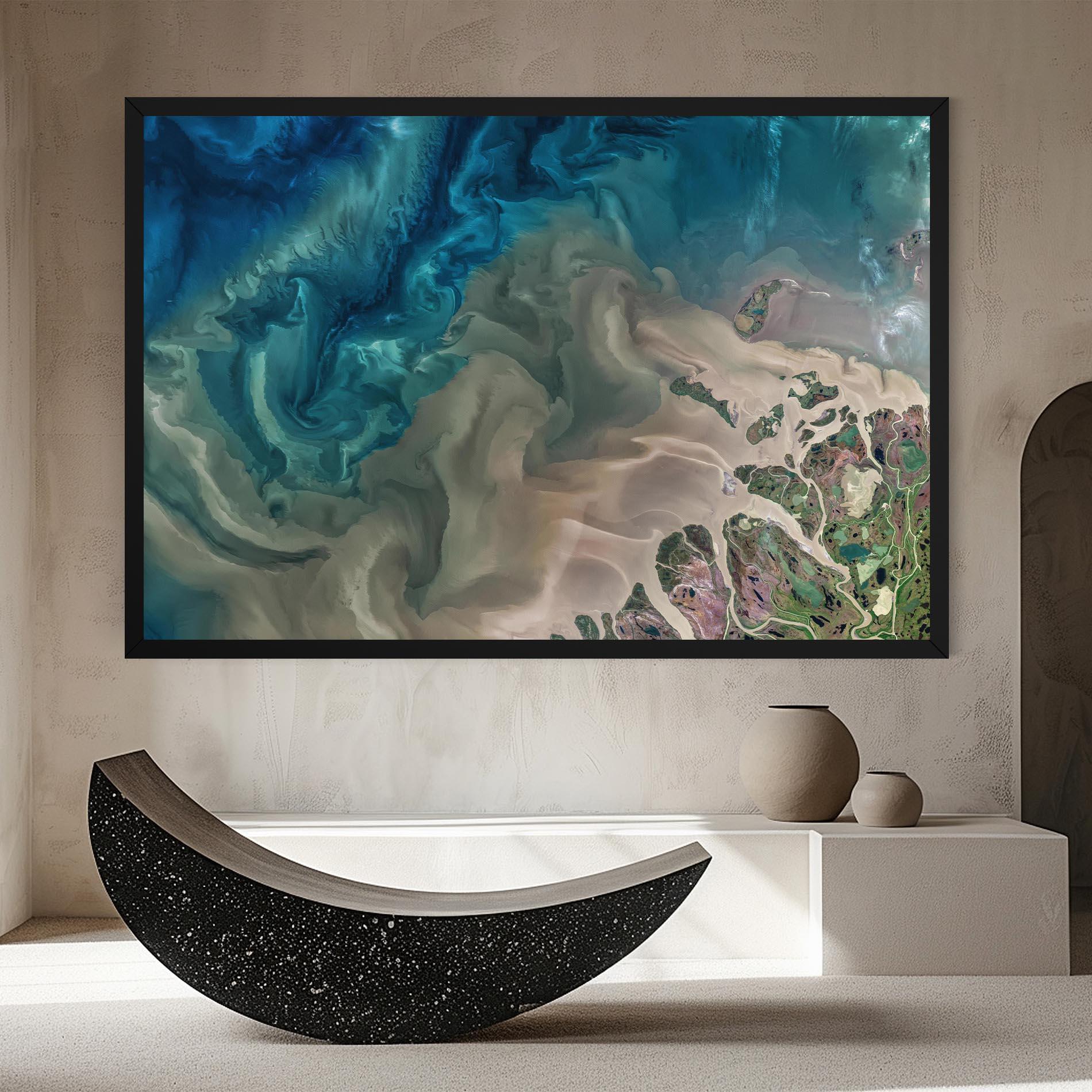 Tablou Canvas Ocean Blue Marble mockup 8