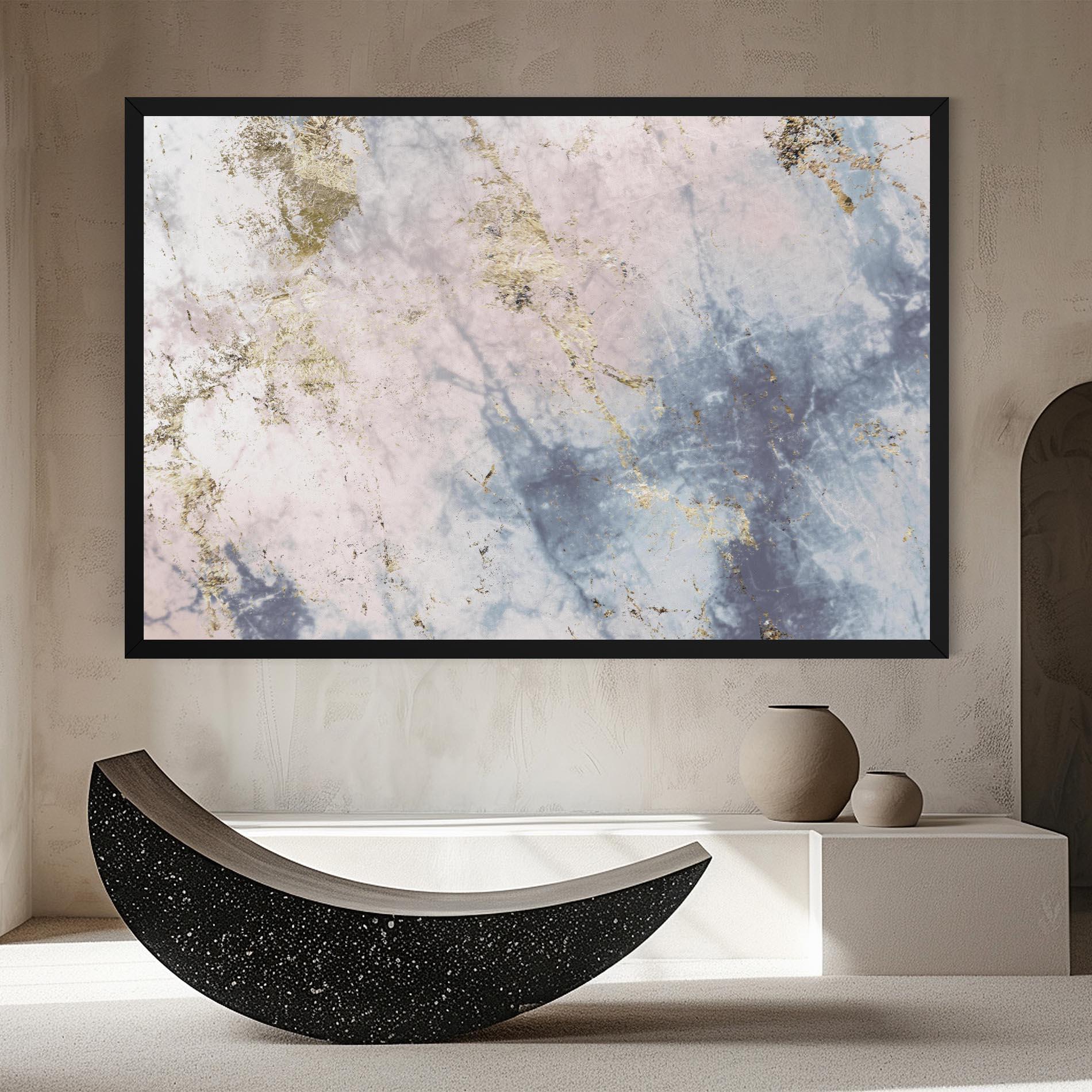 Tablou Canvas Pink Blue Marble mockup 8