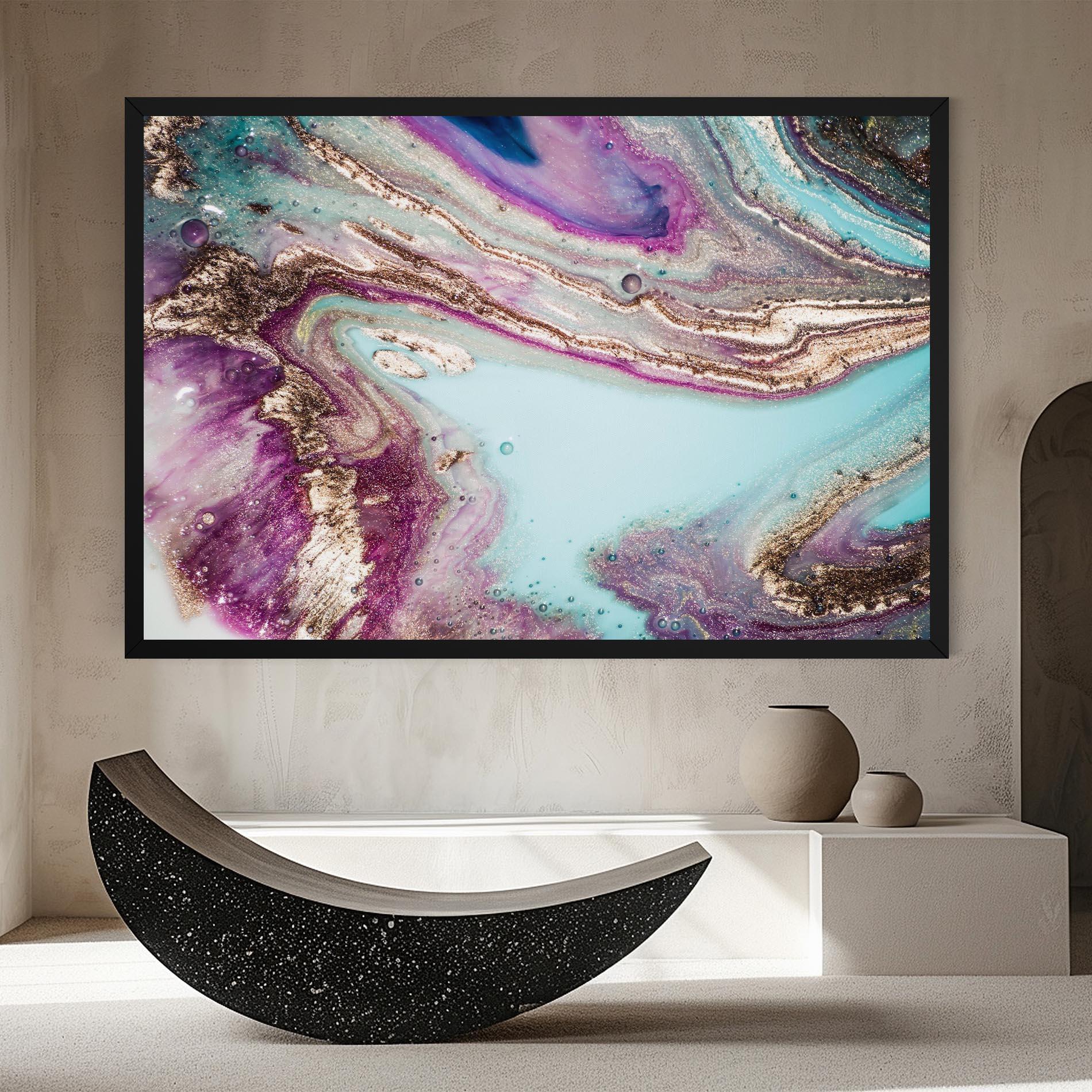 Tablou Canvas Pink Marble Shades mockup 8