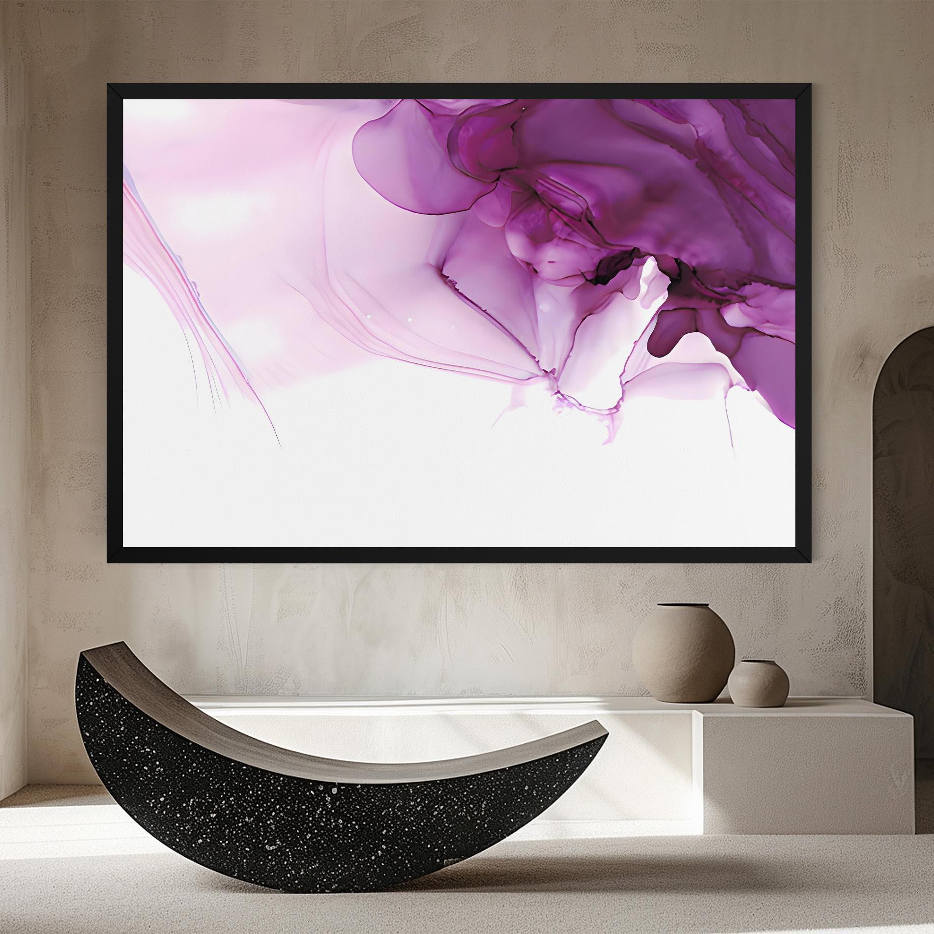 Tablou Canvas Purple Ink Marble mockup 8