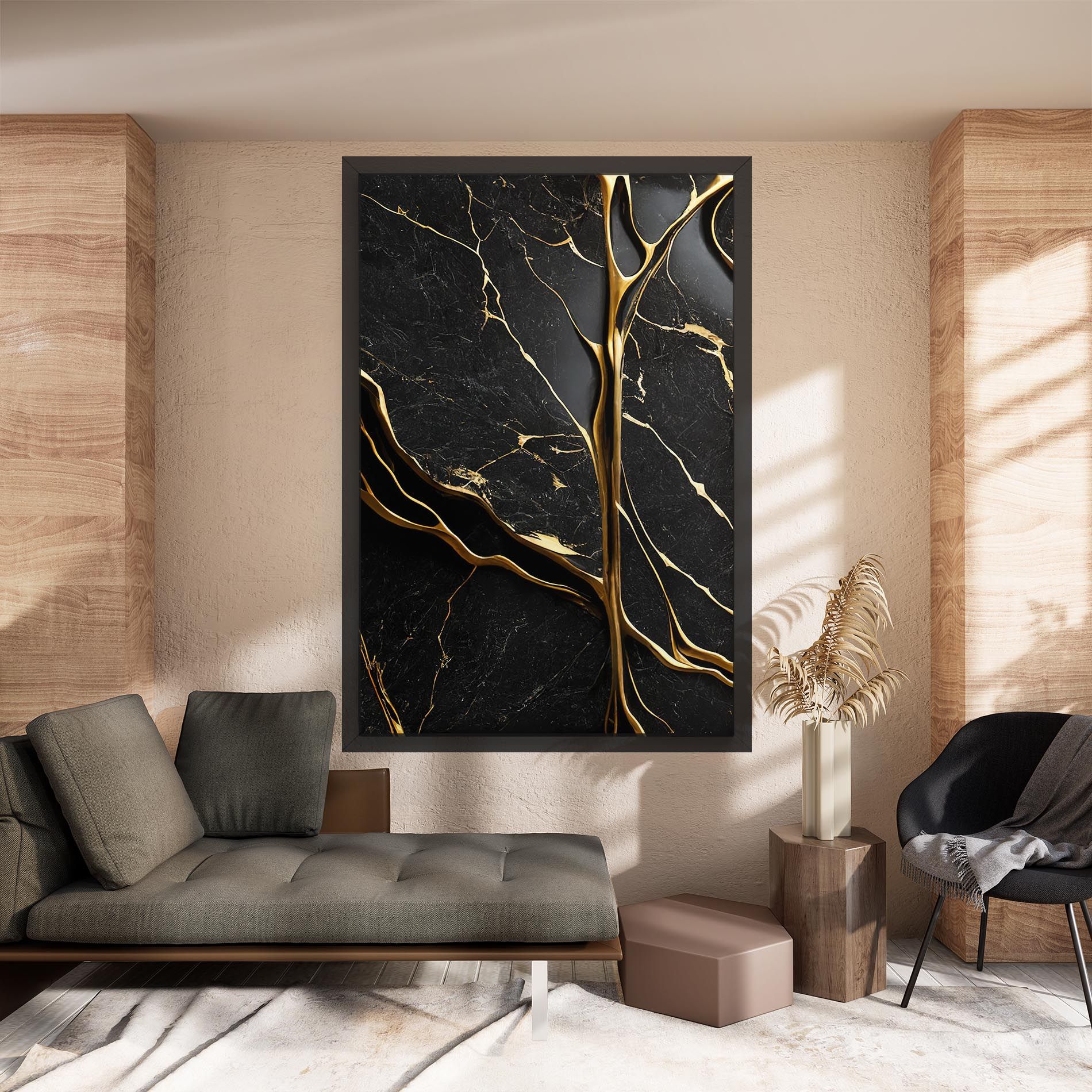 Black Square Marble mockup 8
