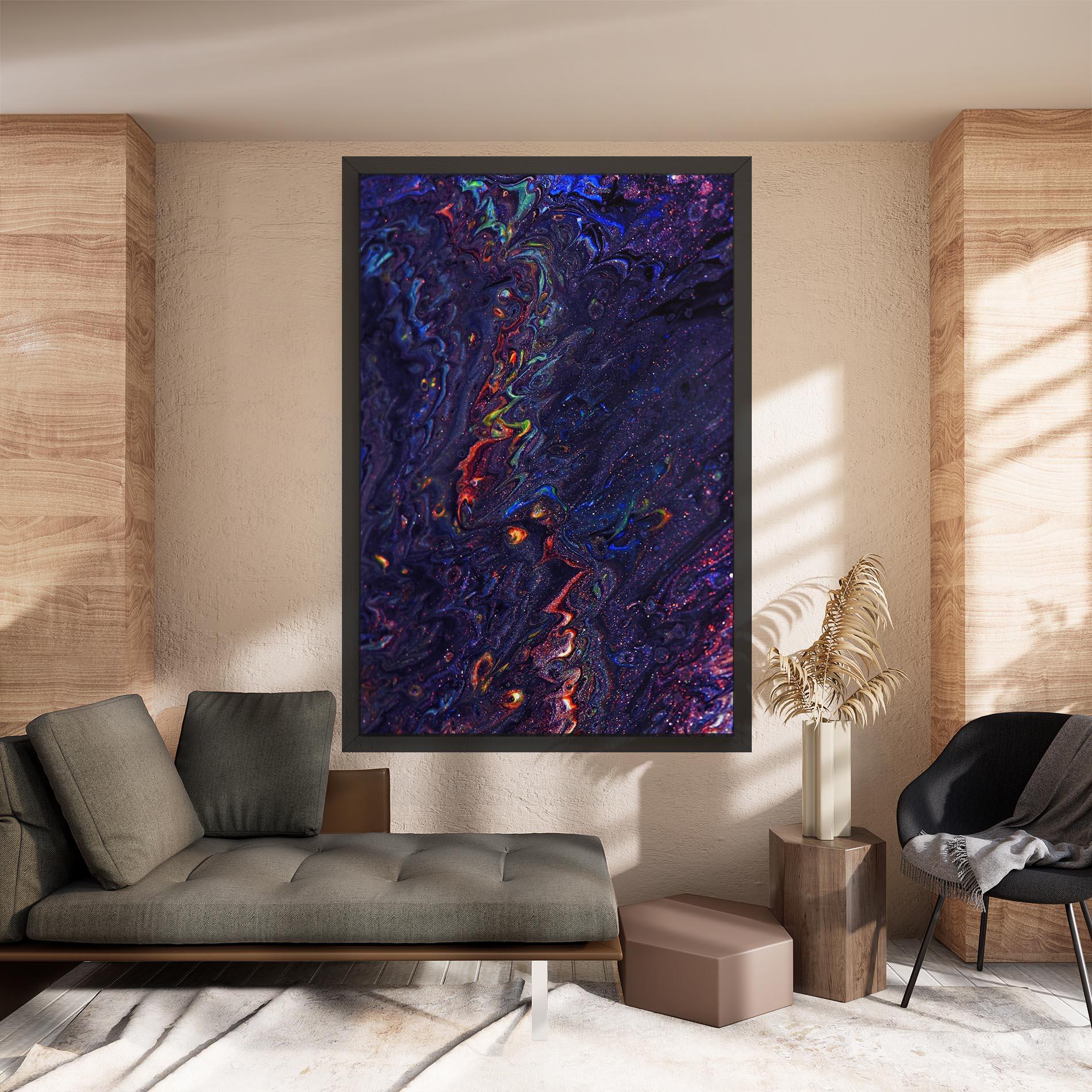 Tablou Canvas Dark Purple Texture mockup 8