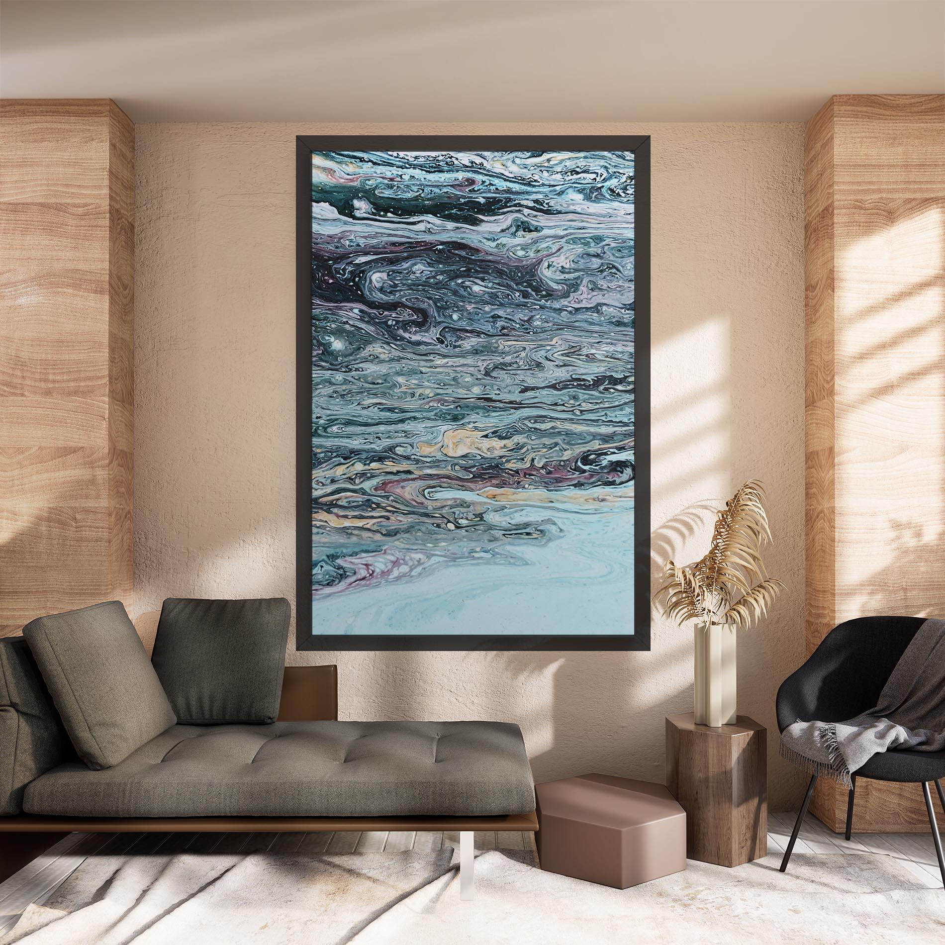 Tablou Canvas Light Blue Abstract mockup 8