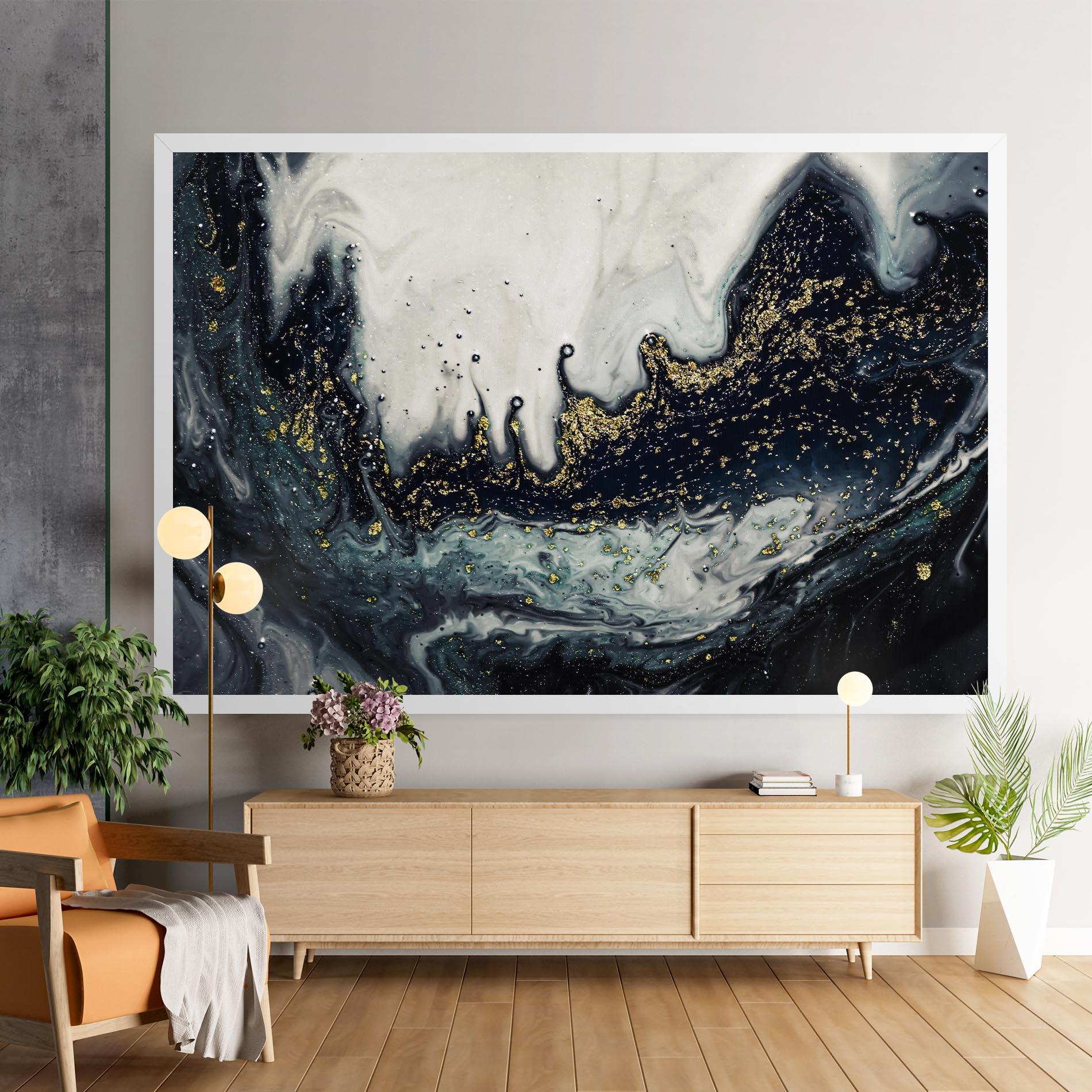 Tablou Canvas Abstract Black mockup 9