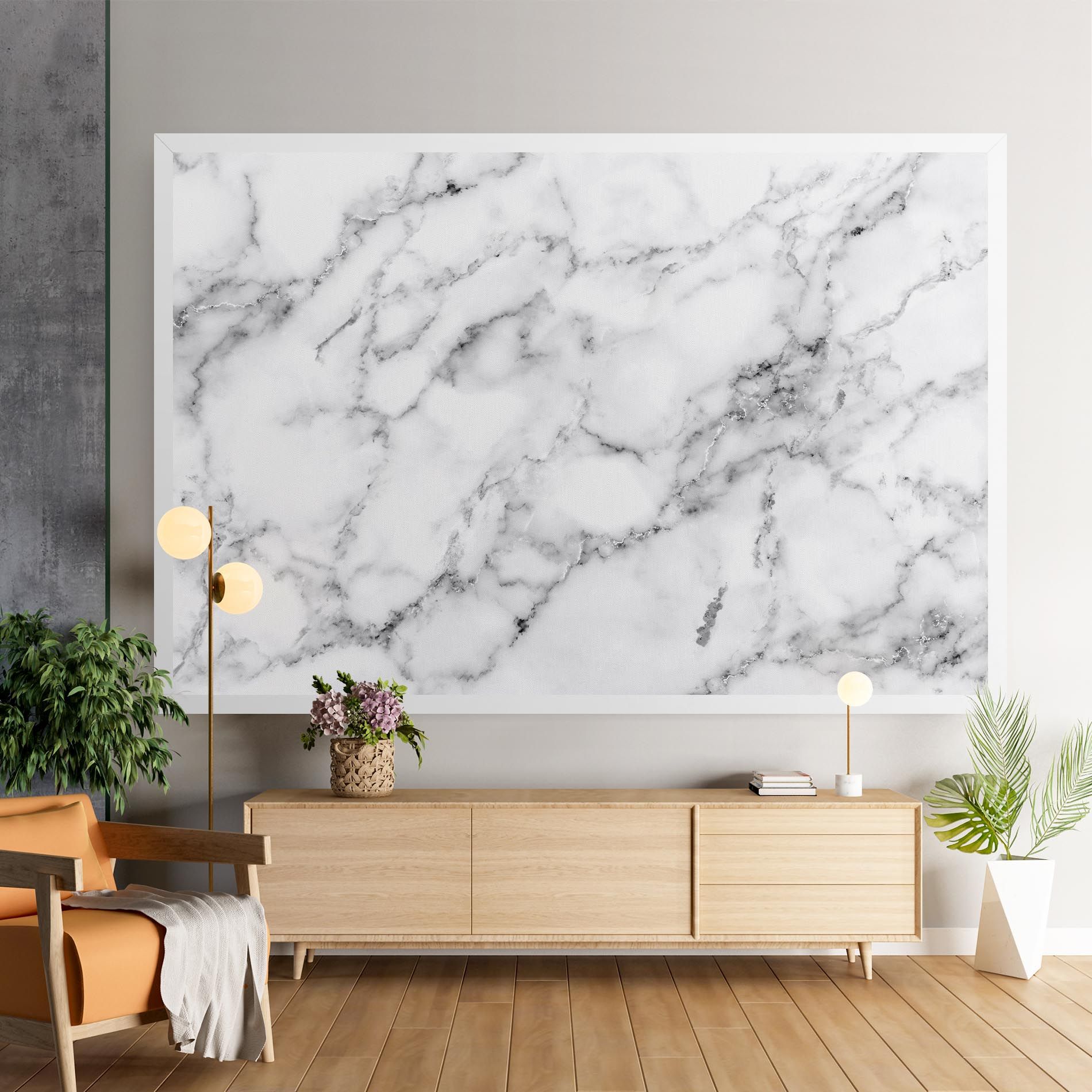 Basic White Marble mockup 9