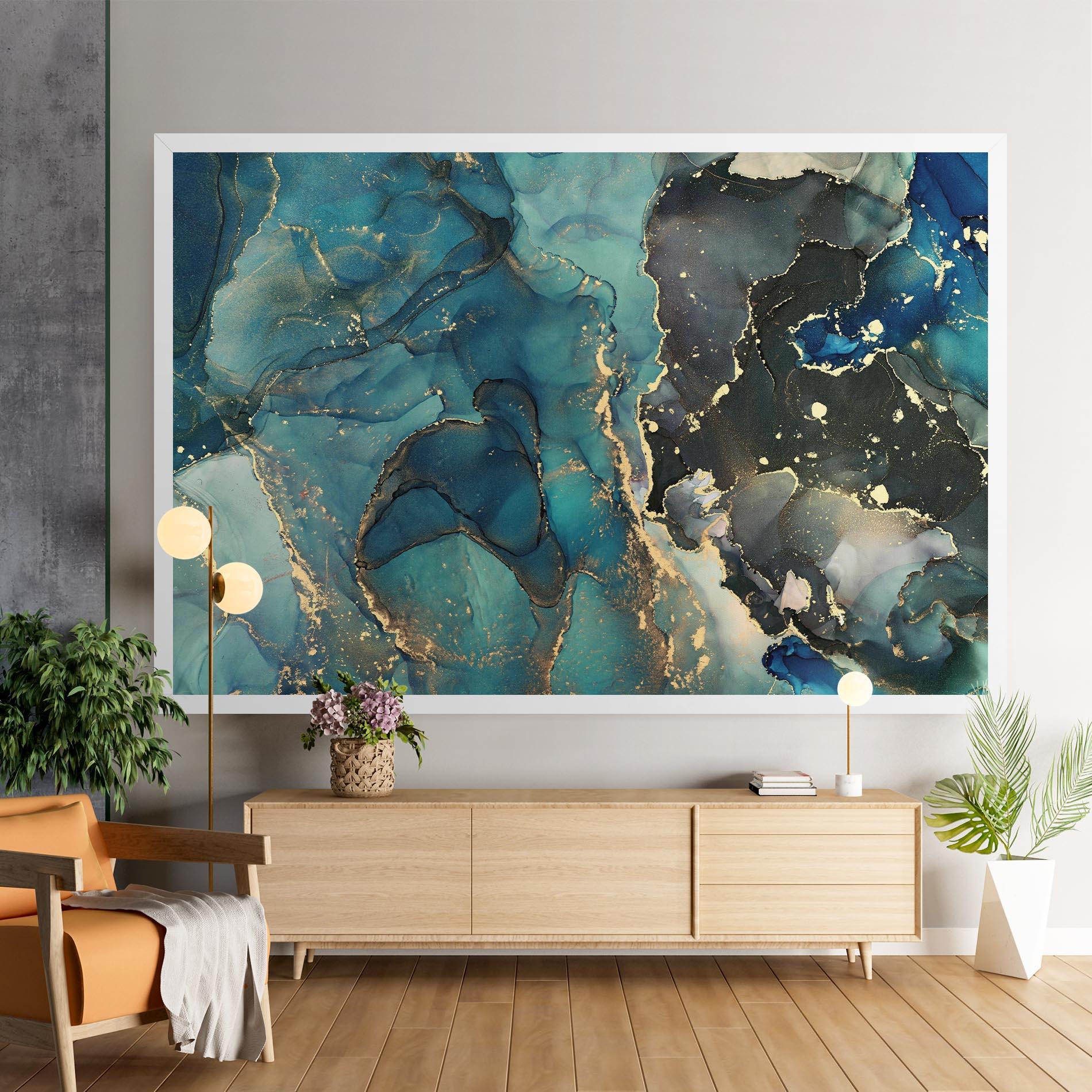 Tablou Canvas Blue Marble mockup 9