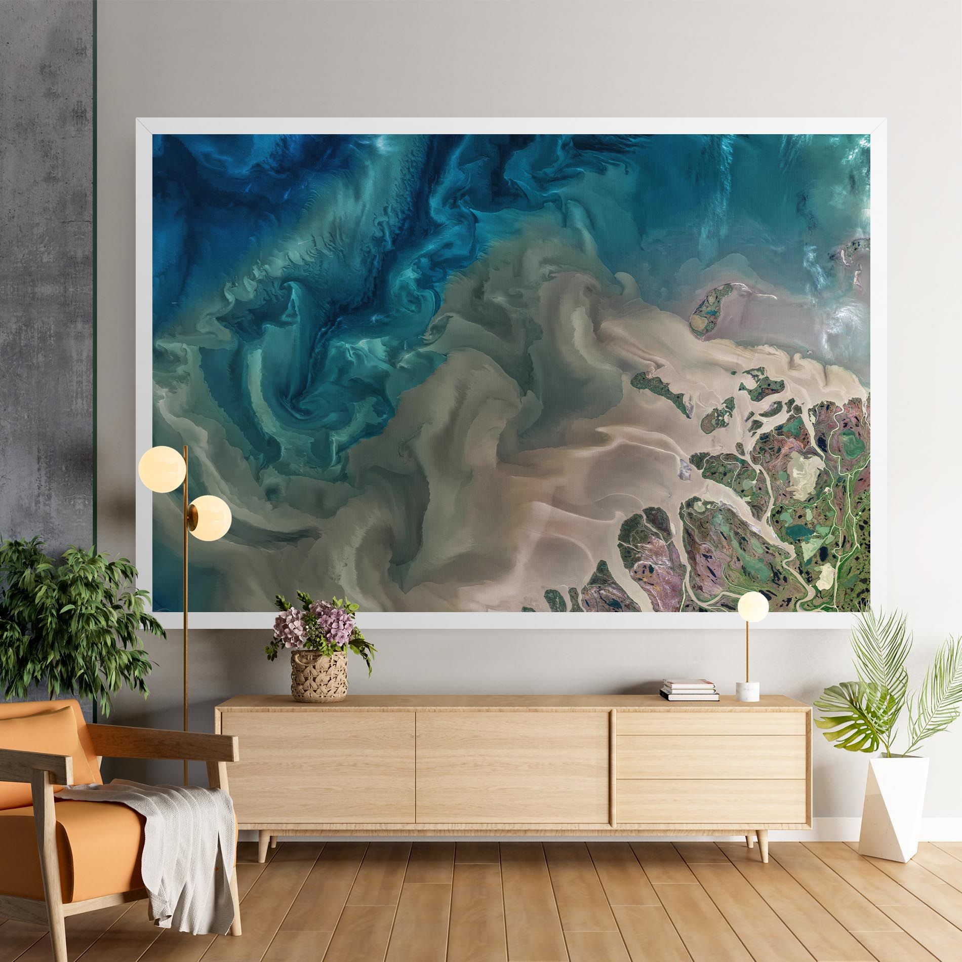 Ocean Blue Marble mockup 9