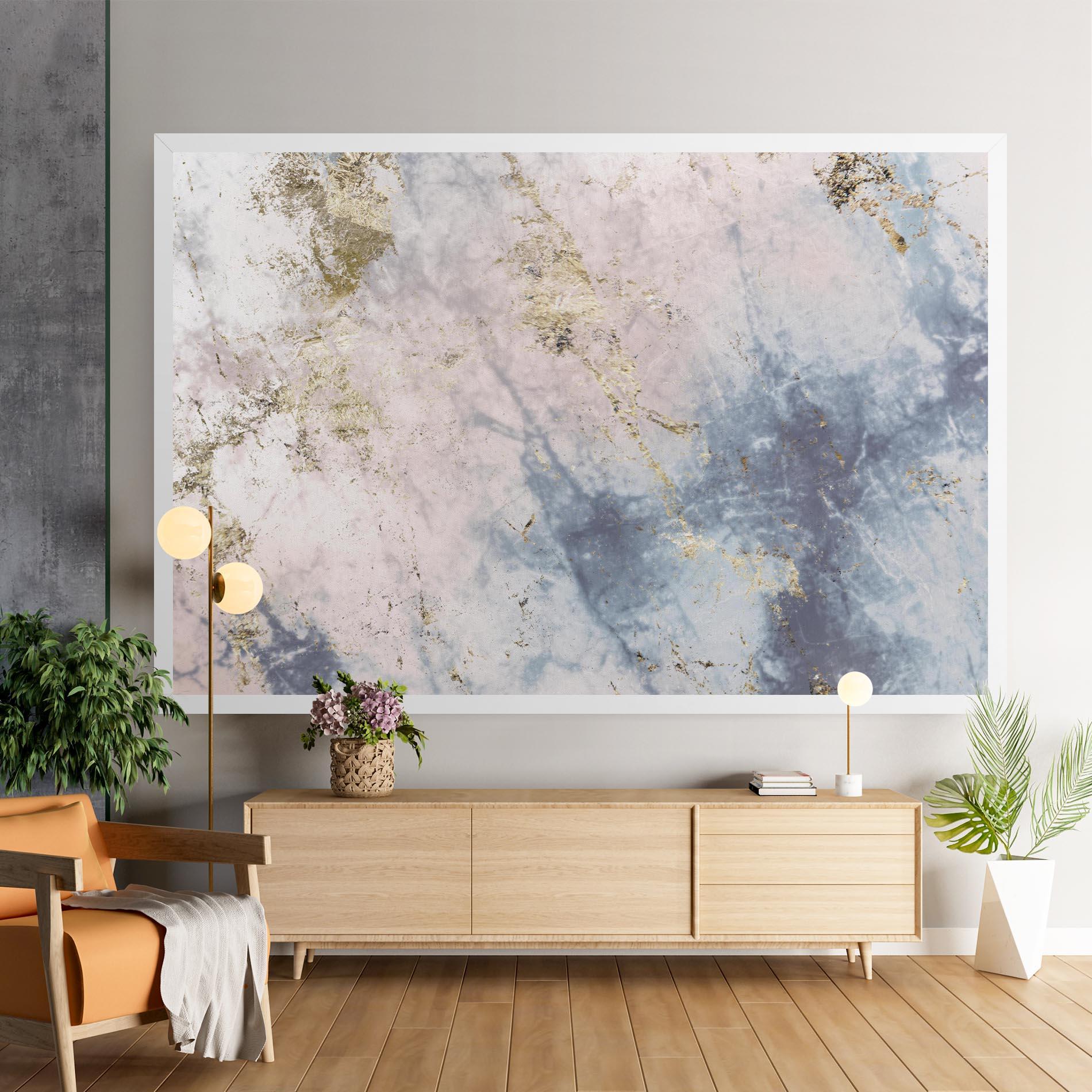 Tablou Canvas Pink Blue Marble mockup 9