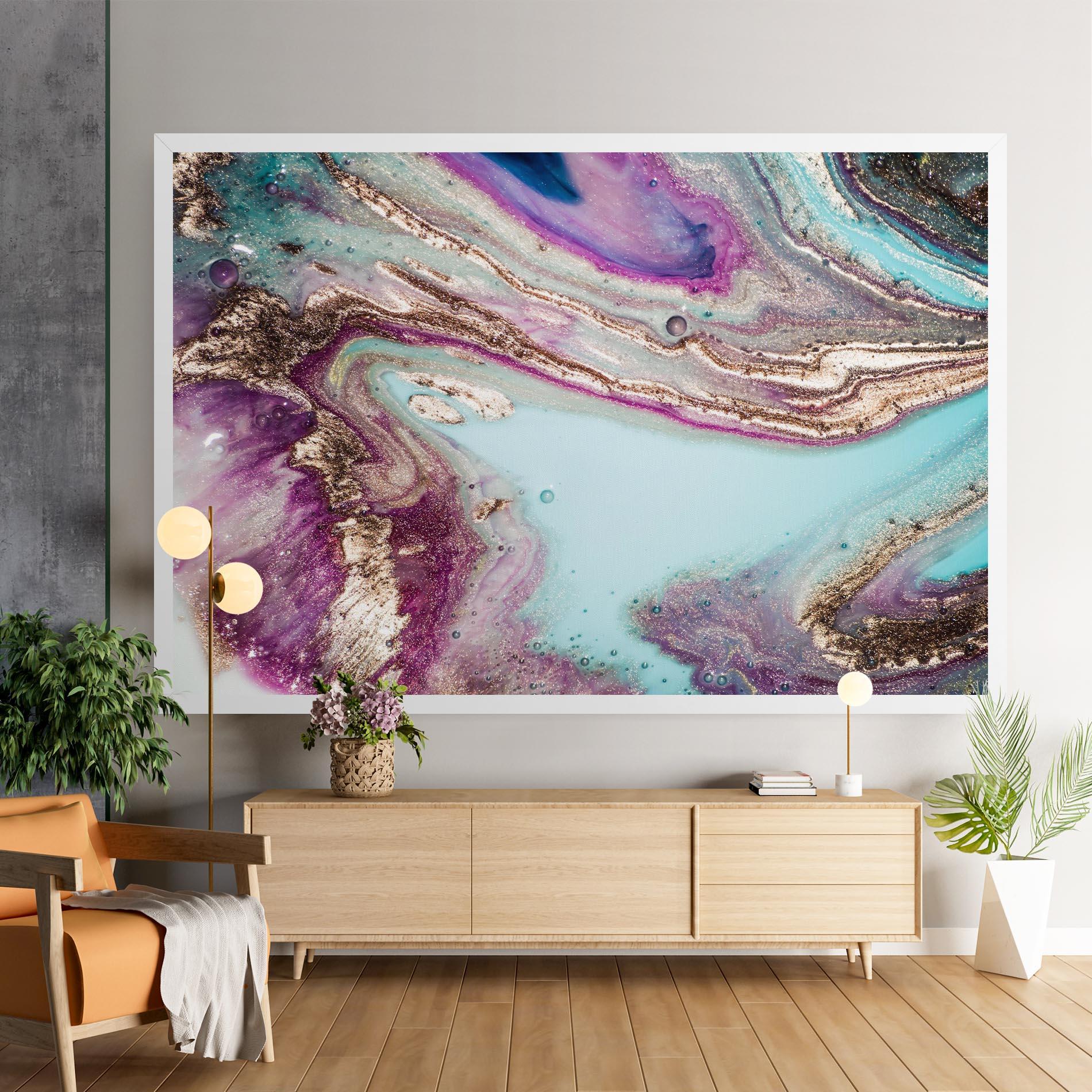 Tablou Canvas Pink Marble Shades mockup 9