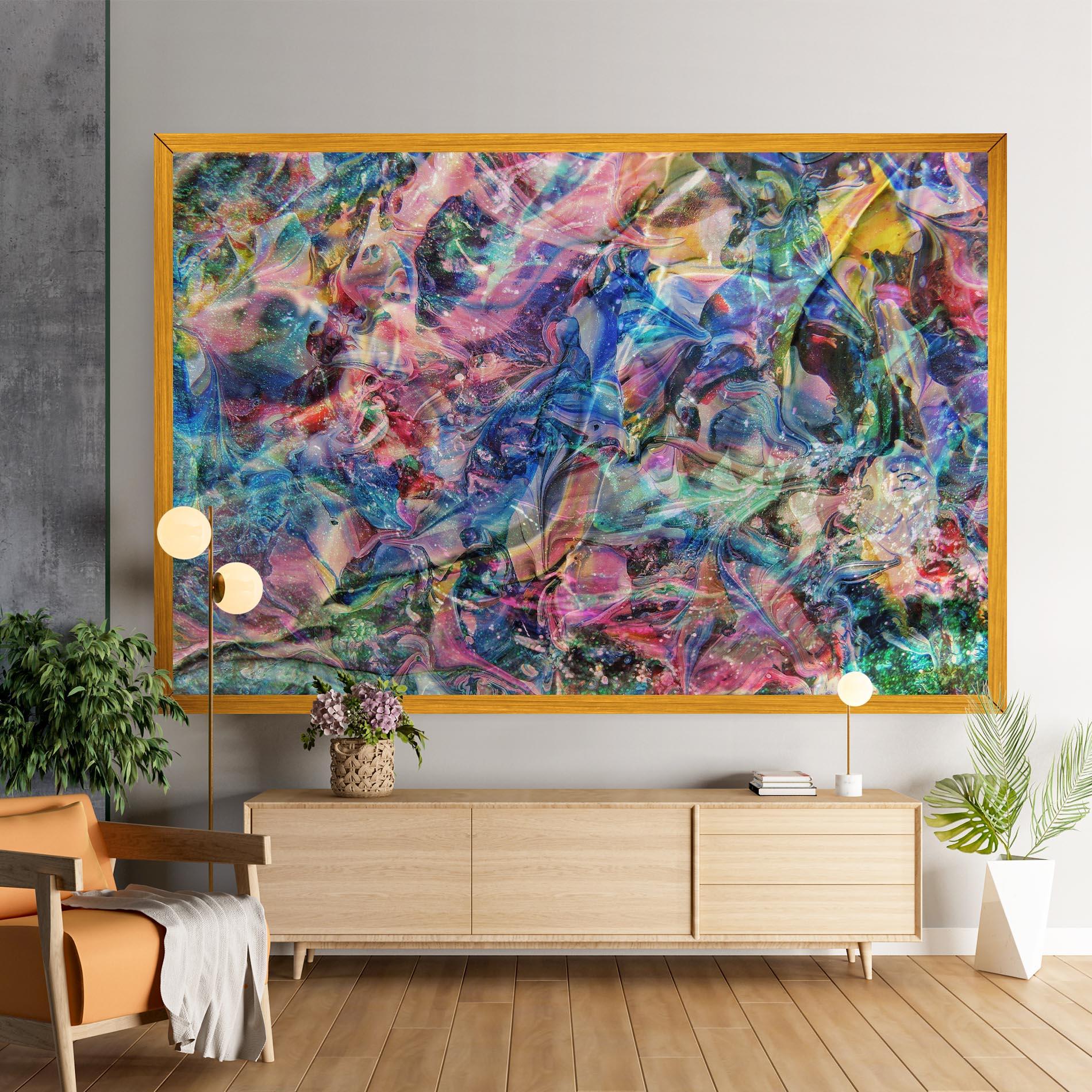 Tablou Canvas Abstract Colourful Glass mockup 9