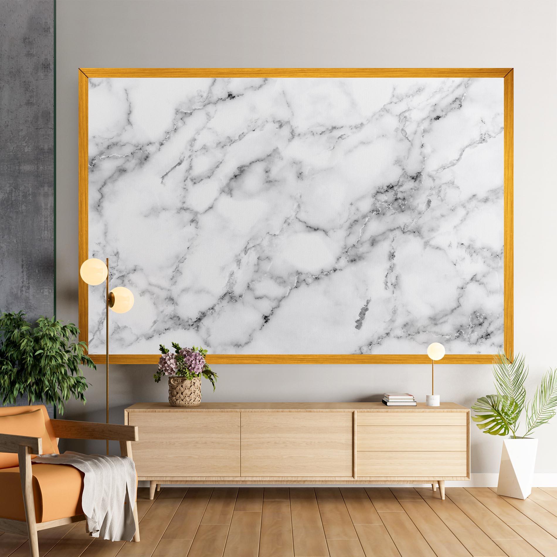 Tablou Canvas Basic White Marble mockup 9