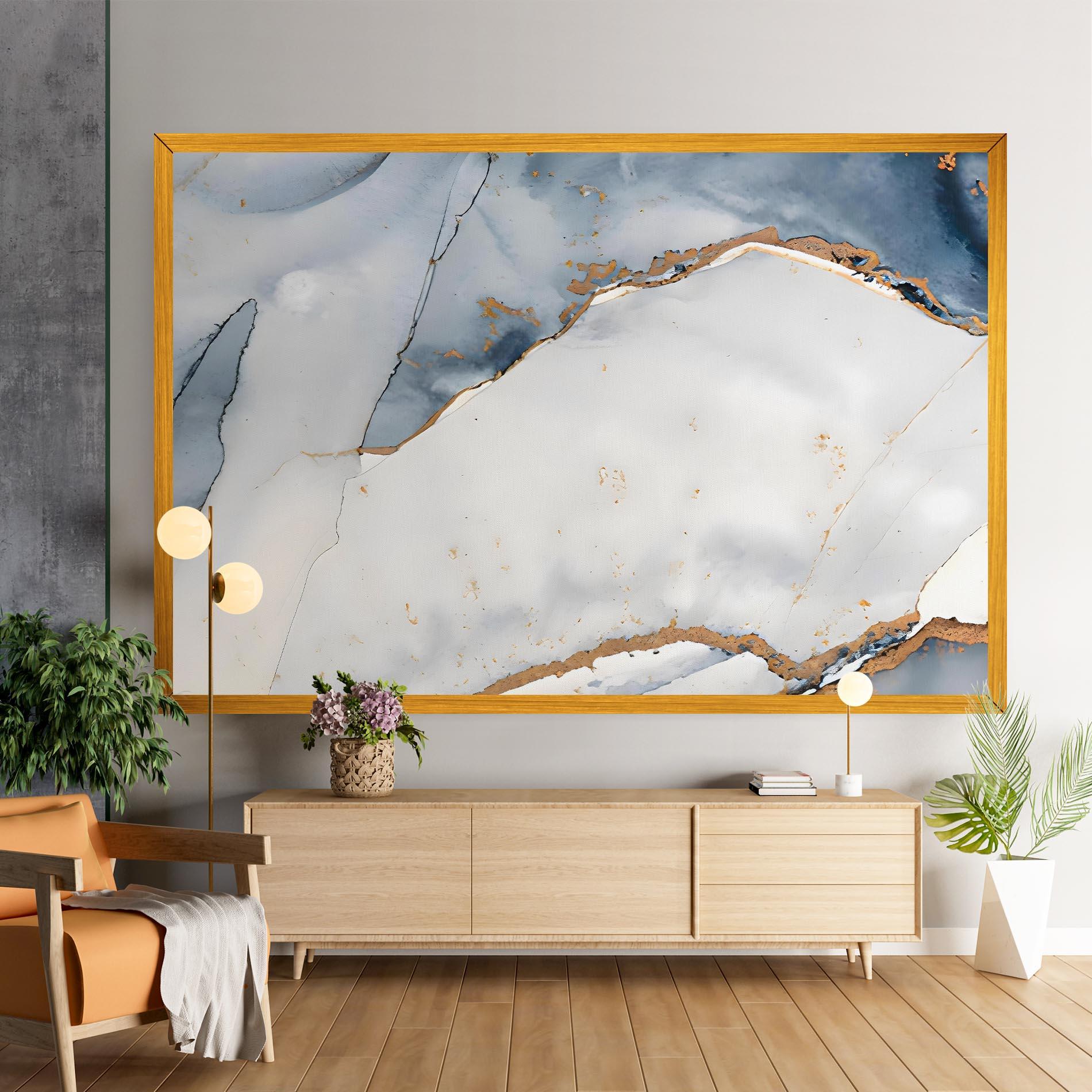 Tablou Canvas Blue Watercolor mockup 9