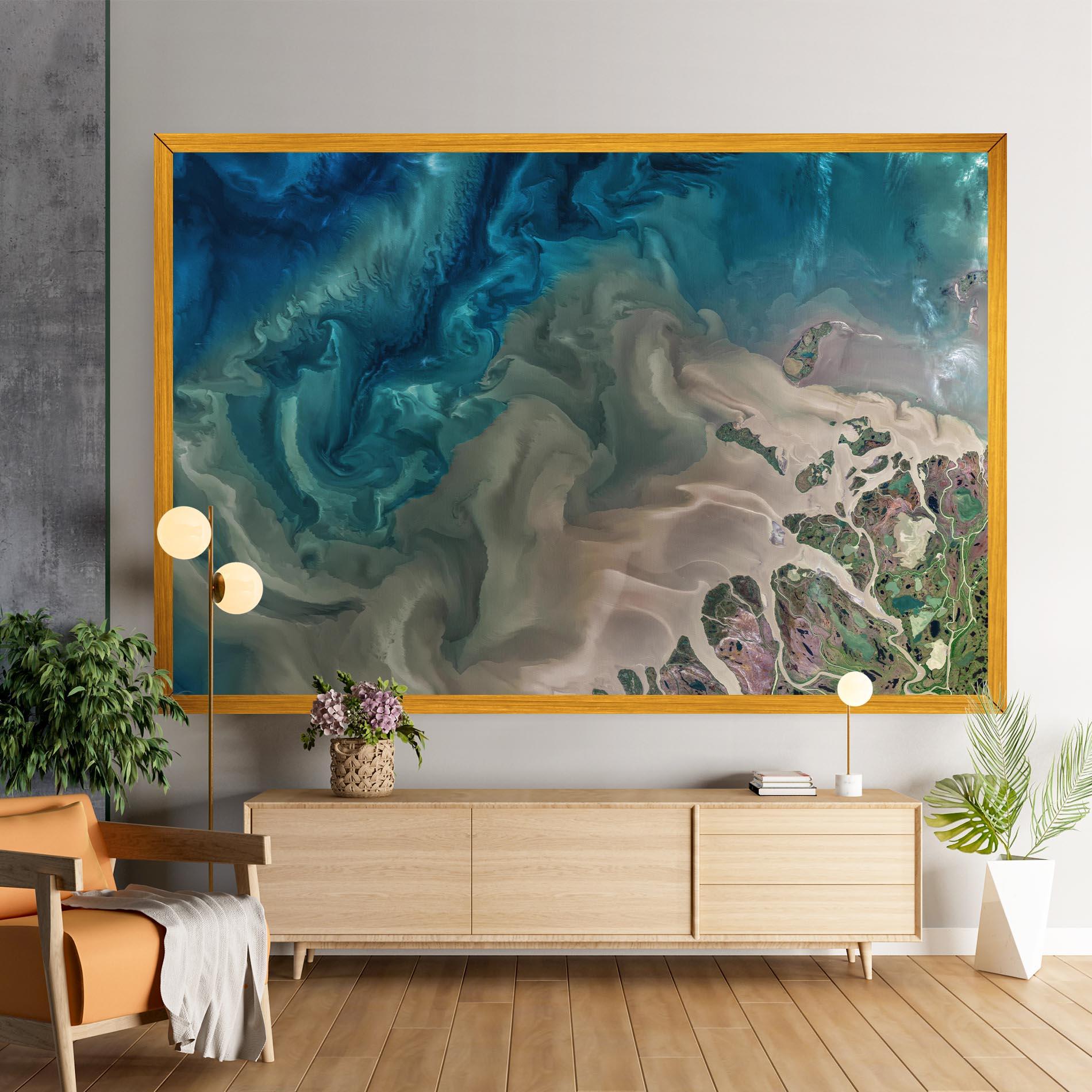 Tablou Canvas Ocean Blue Marble mockup 9